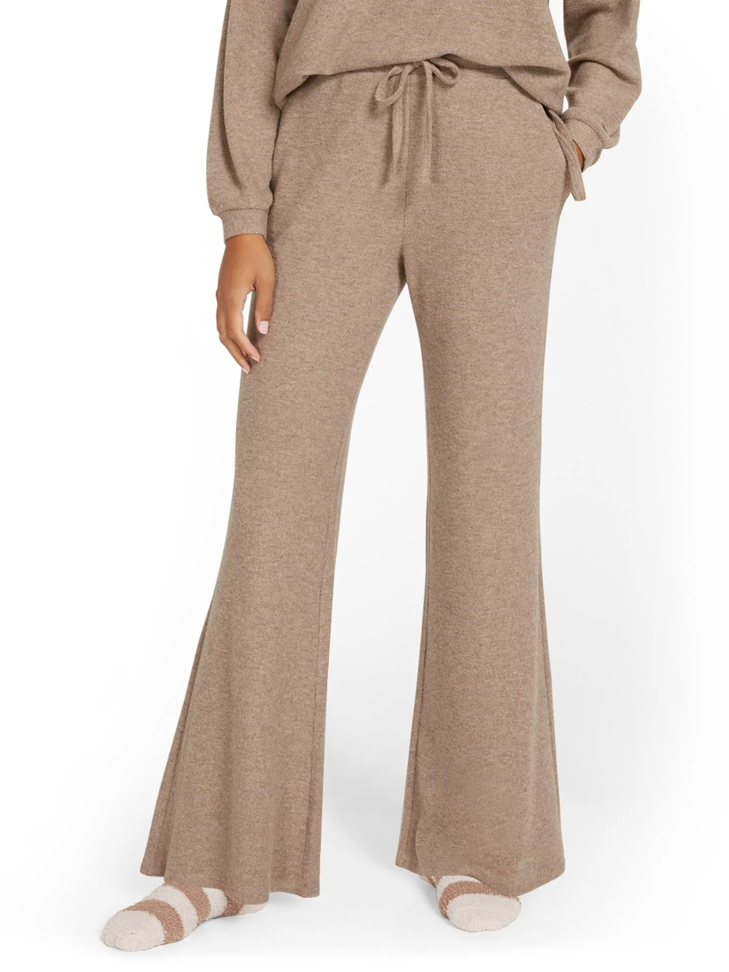 High-Waist Waffle Flare Pant - Image 6