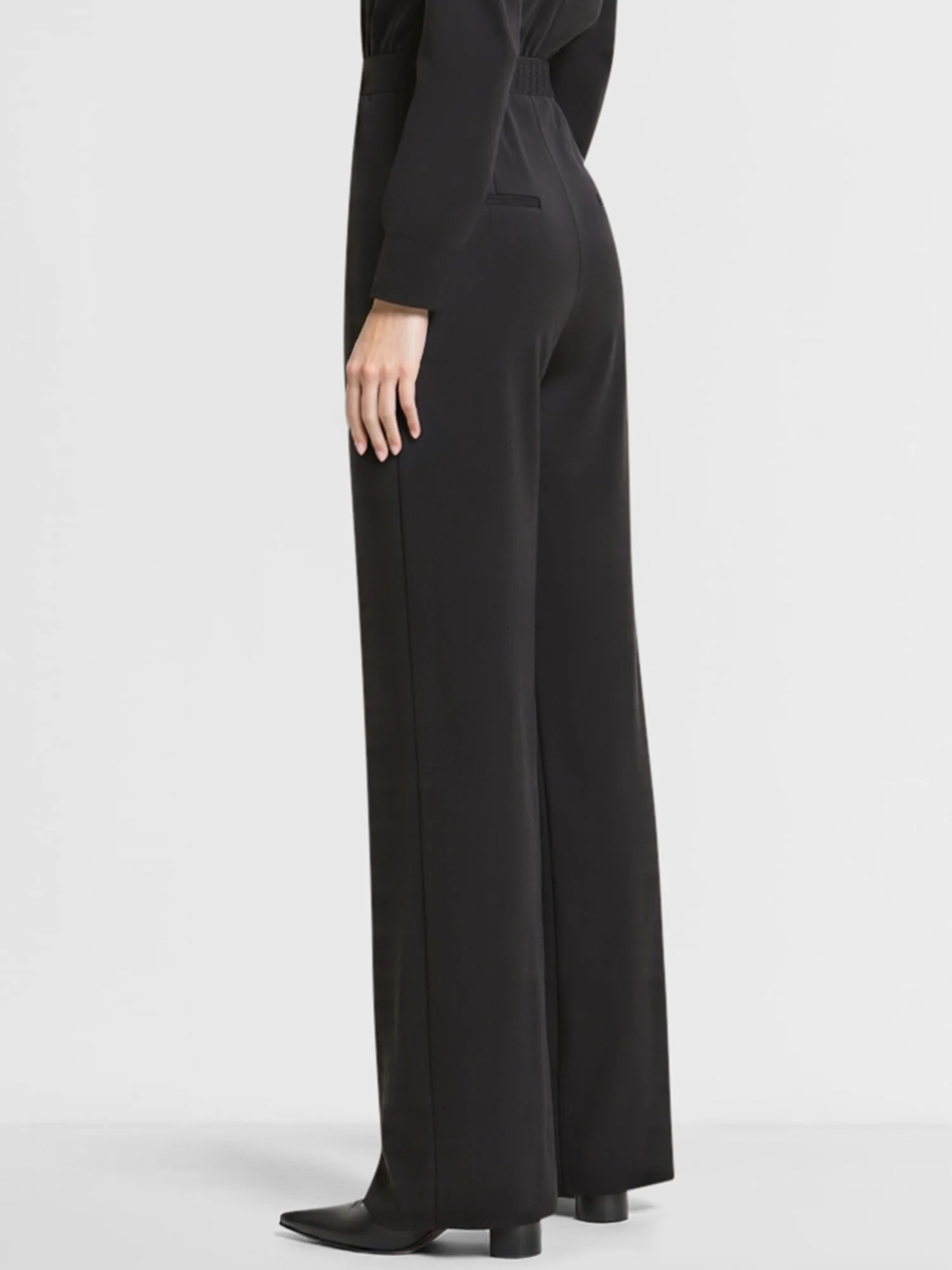 Elegant Style High Waist Wide-Leg Pleat Front Pant - Image 6