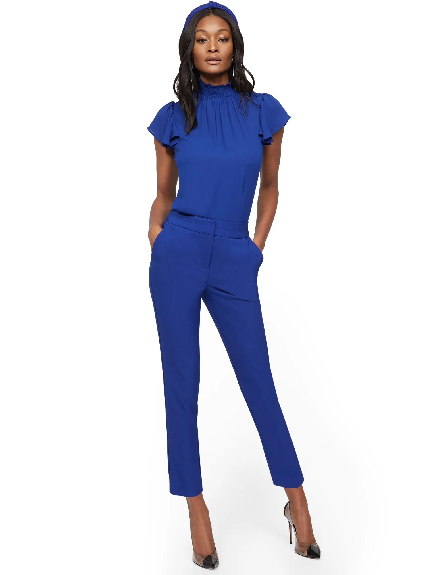 High-Waisted Ankle Pant - Two-Way Stretch - 7th Avenue - Image 8