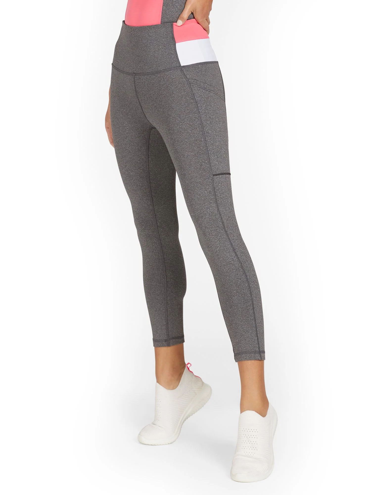 High-Waisted Backstripe Pocket Capri Legging
