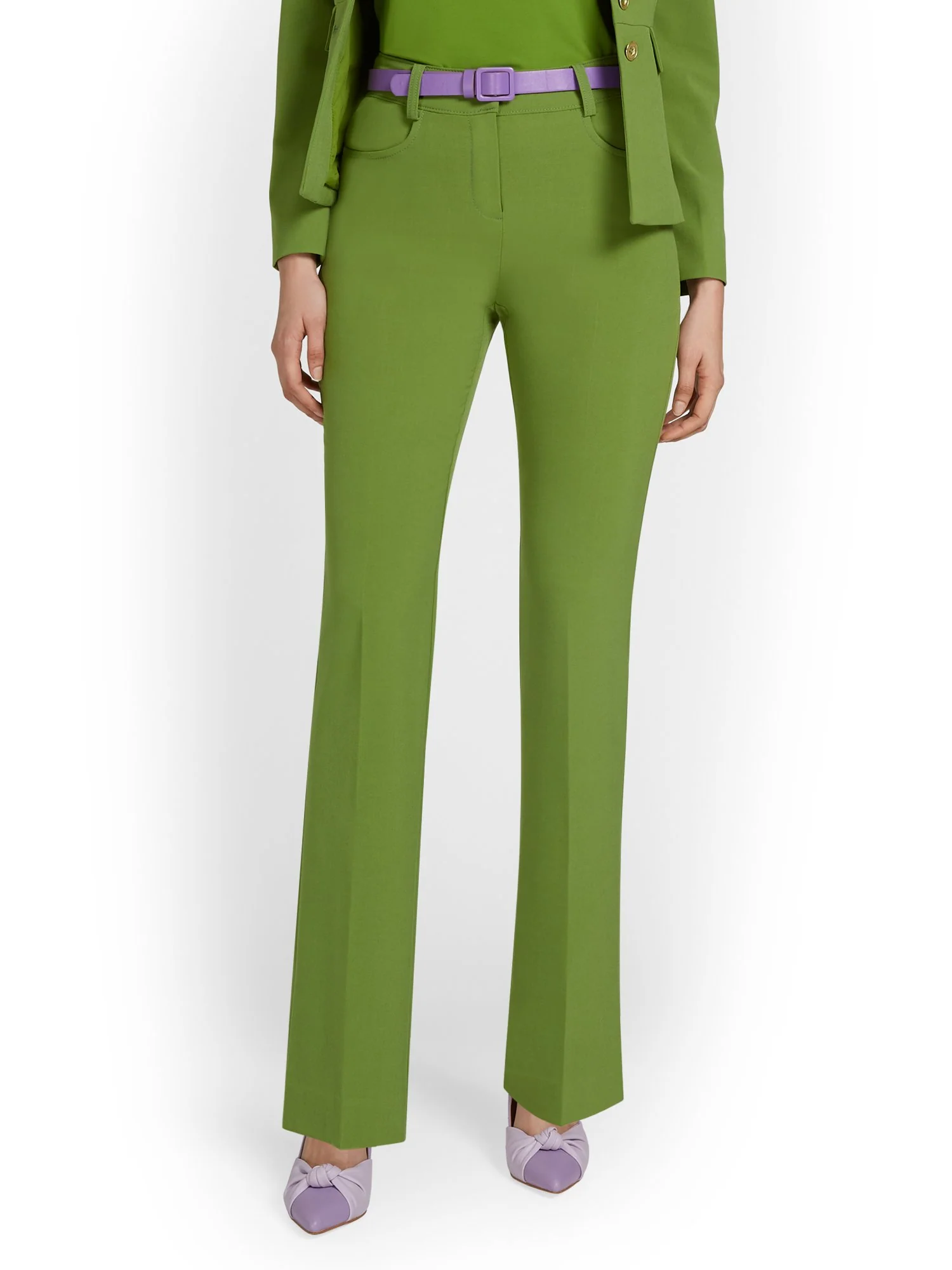 High-Waisted Barely Bootcut Pant - Essential Stretch - Image 12