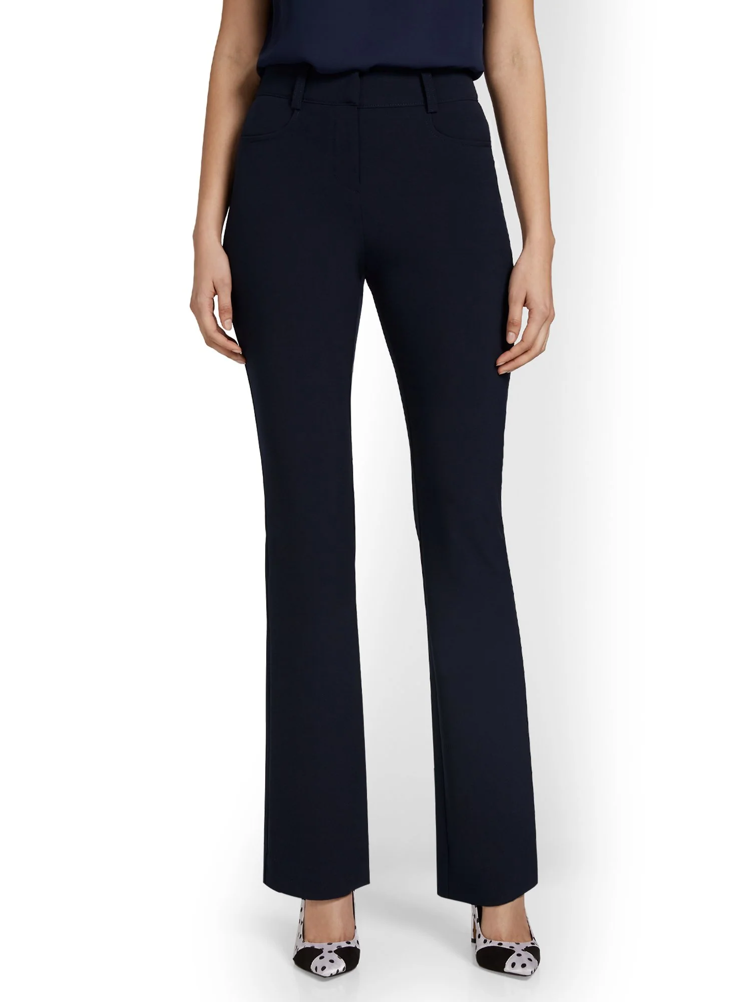 High-Waisted Barely Bootcut Pant - Essential Stretch - Image 19
