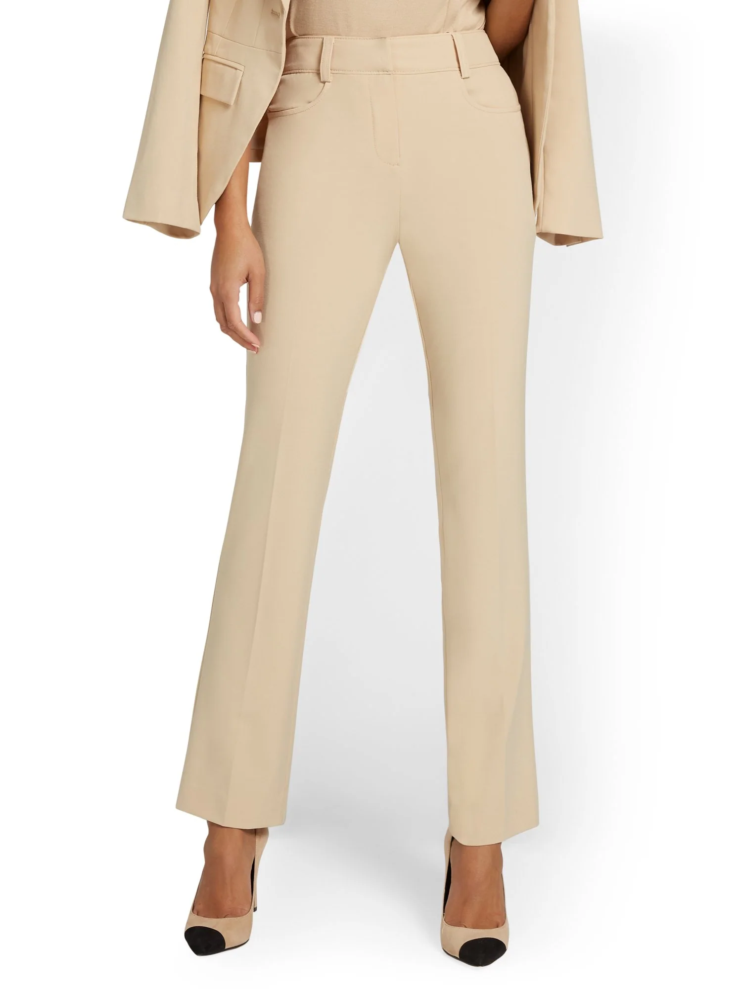 High-Waisted Barely Bootcut Pant - Essential Stretch - Image 22