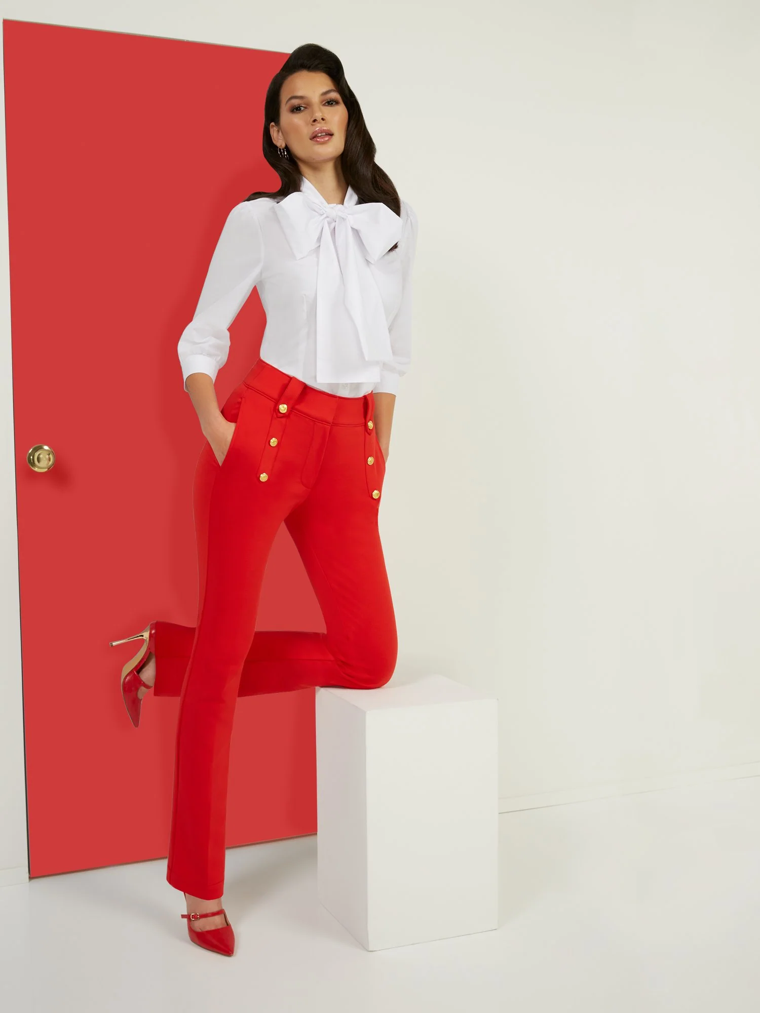 High-Waisted Barely Bootcut Pant - Superflex - Image 9