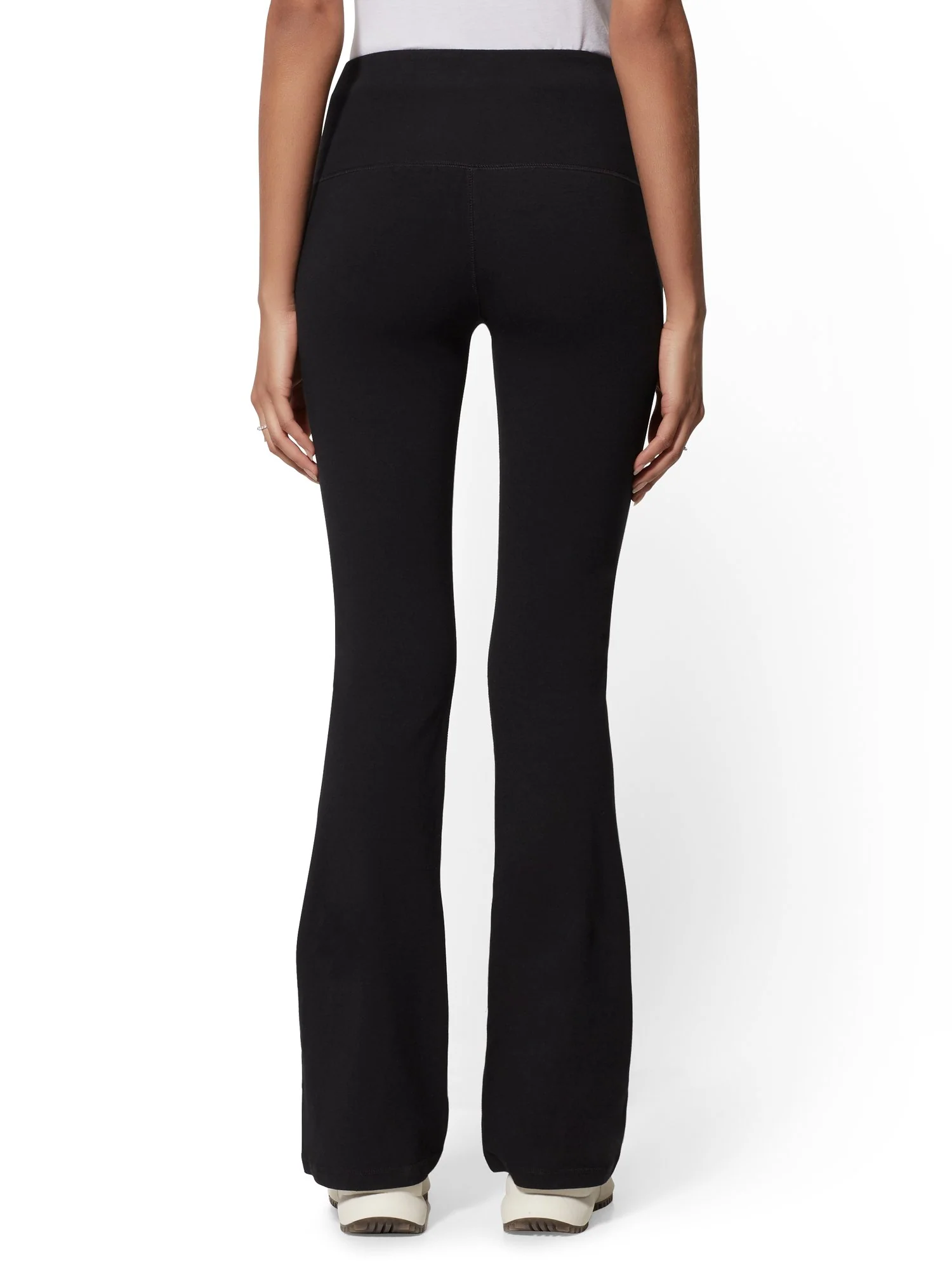 High-Waisted Black Bootcut Yoga Pant - Image 3