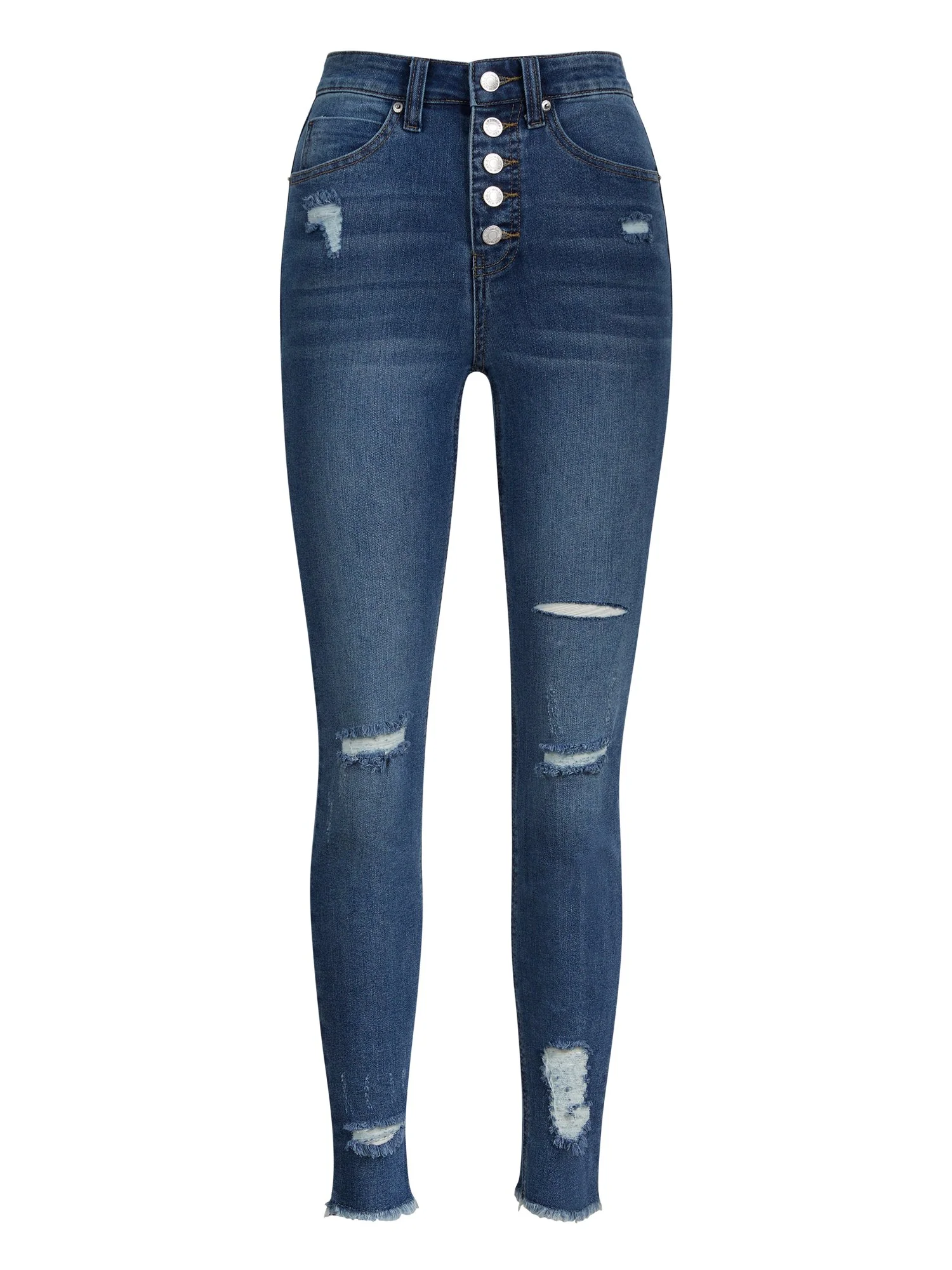 High-Waisted Button-Fly Skinny Jeans - Image 2