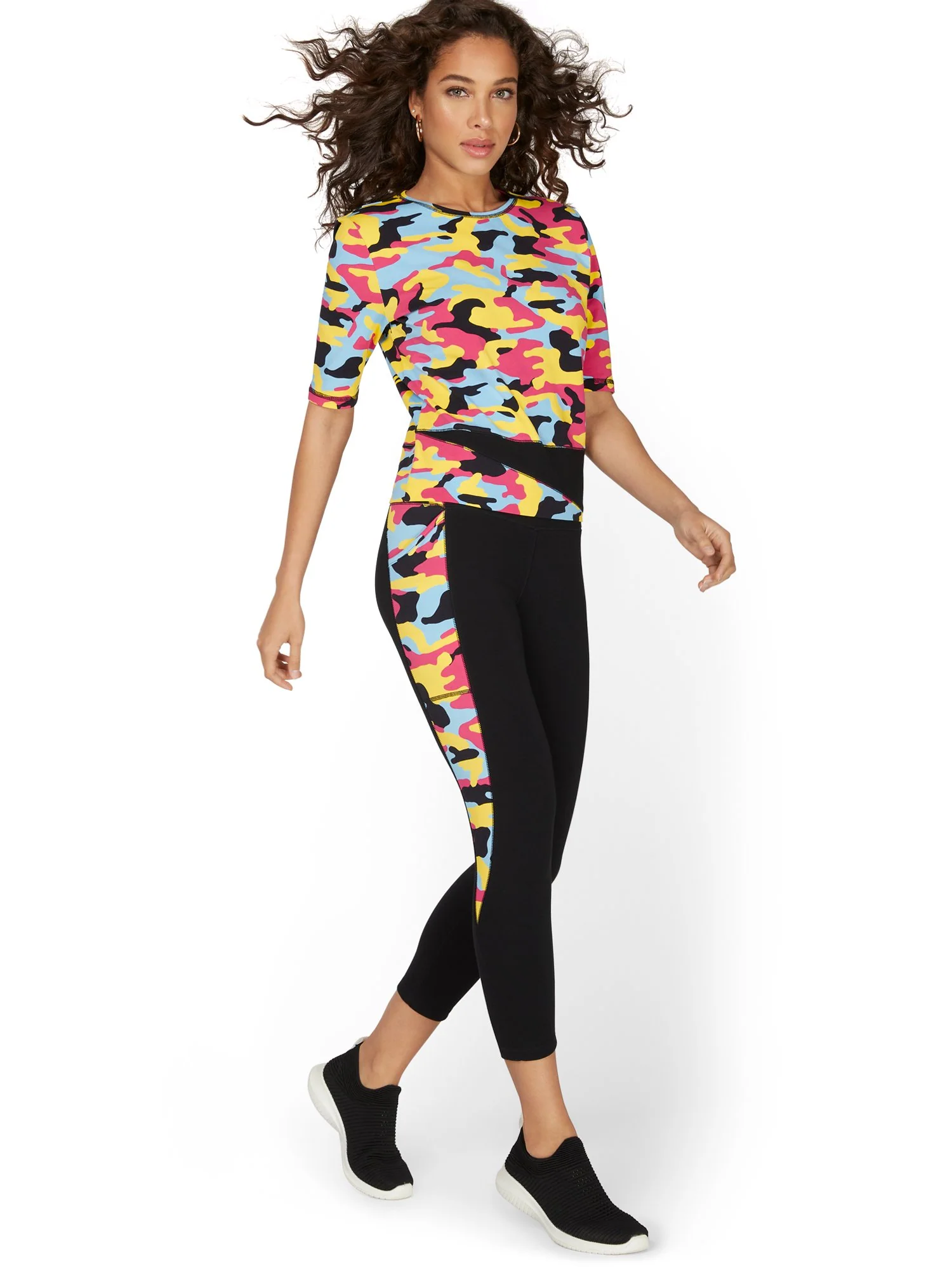High-Waisted Camo-Print Pocket Legging - Image 5