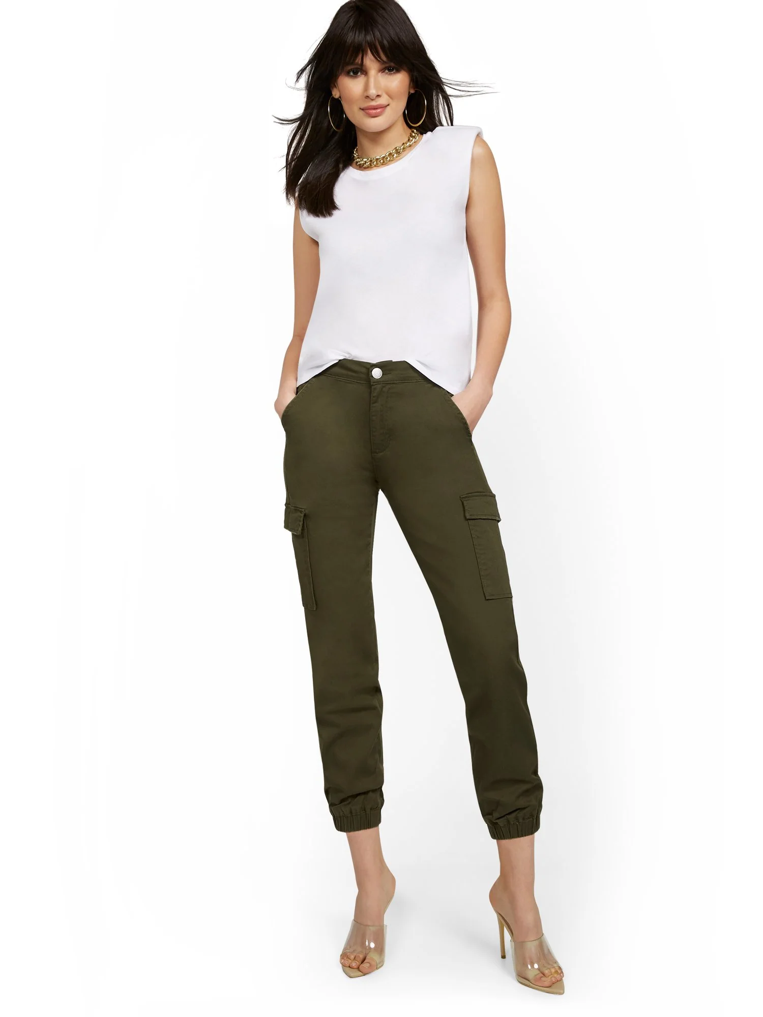 High-Waisted Cargo Jogger Pant - Image 8