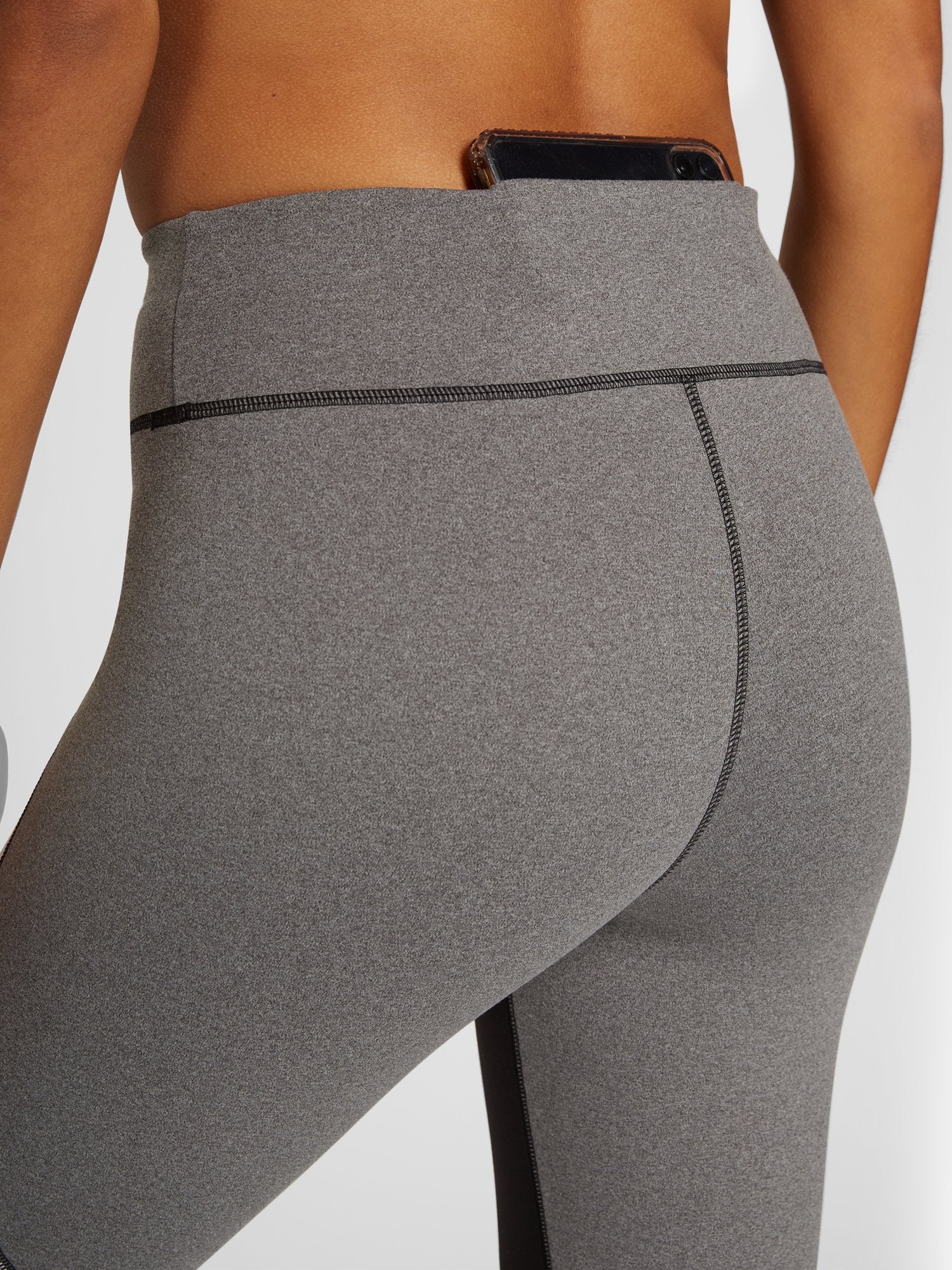 High-Waisted Colorblock Pocket Legging - City Contour - Image 4