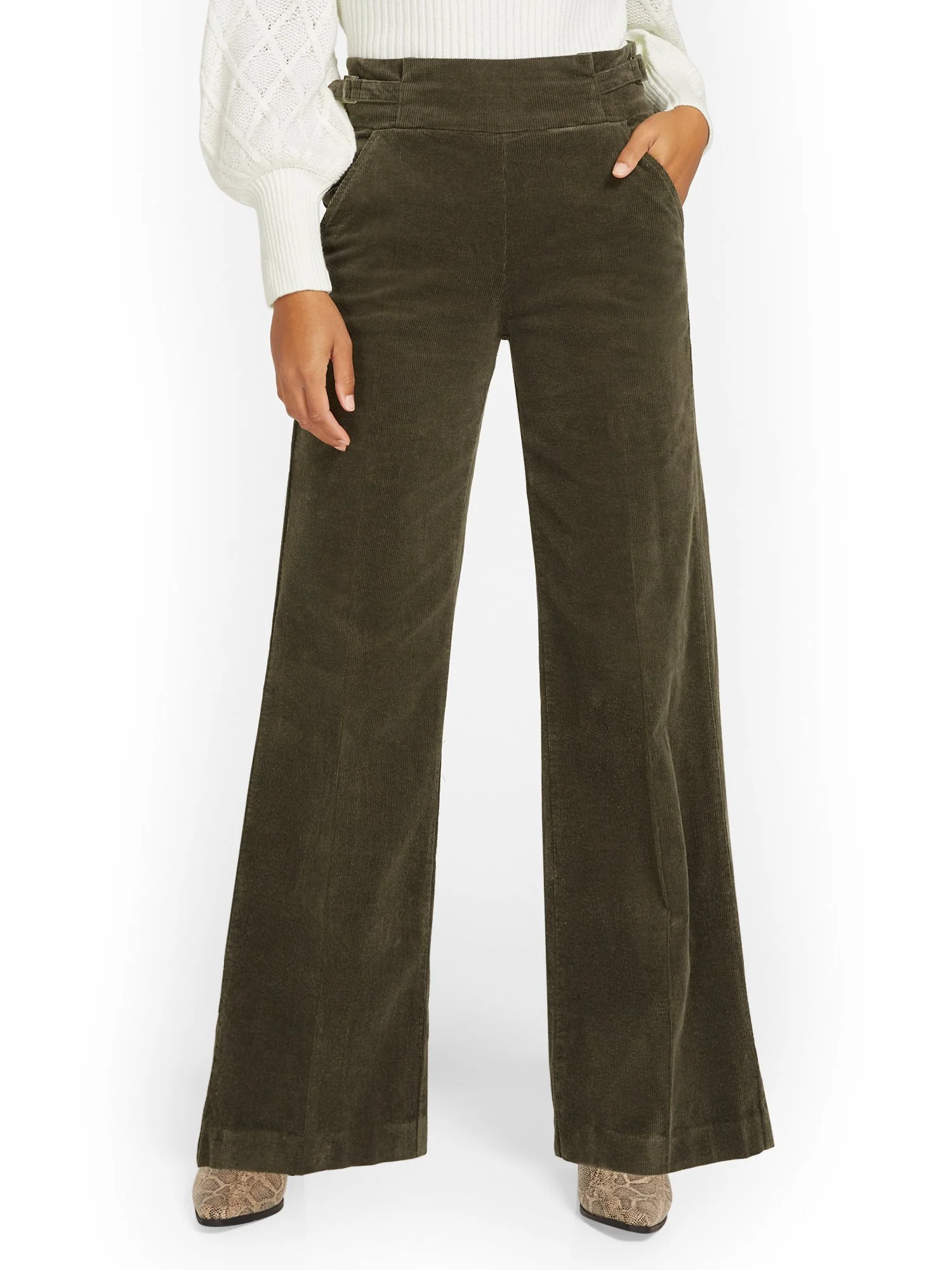 High-Waisted Corduroy Wide-Leg Pant - Image 6