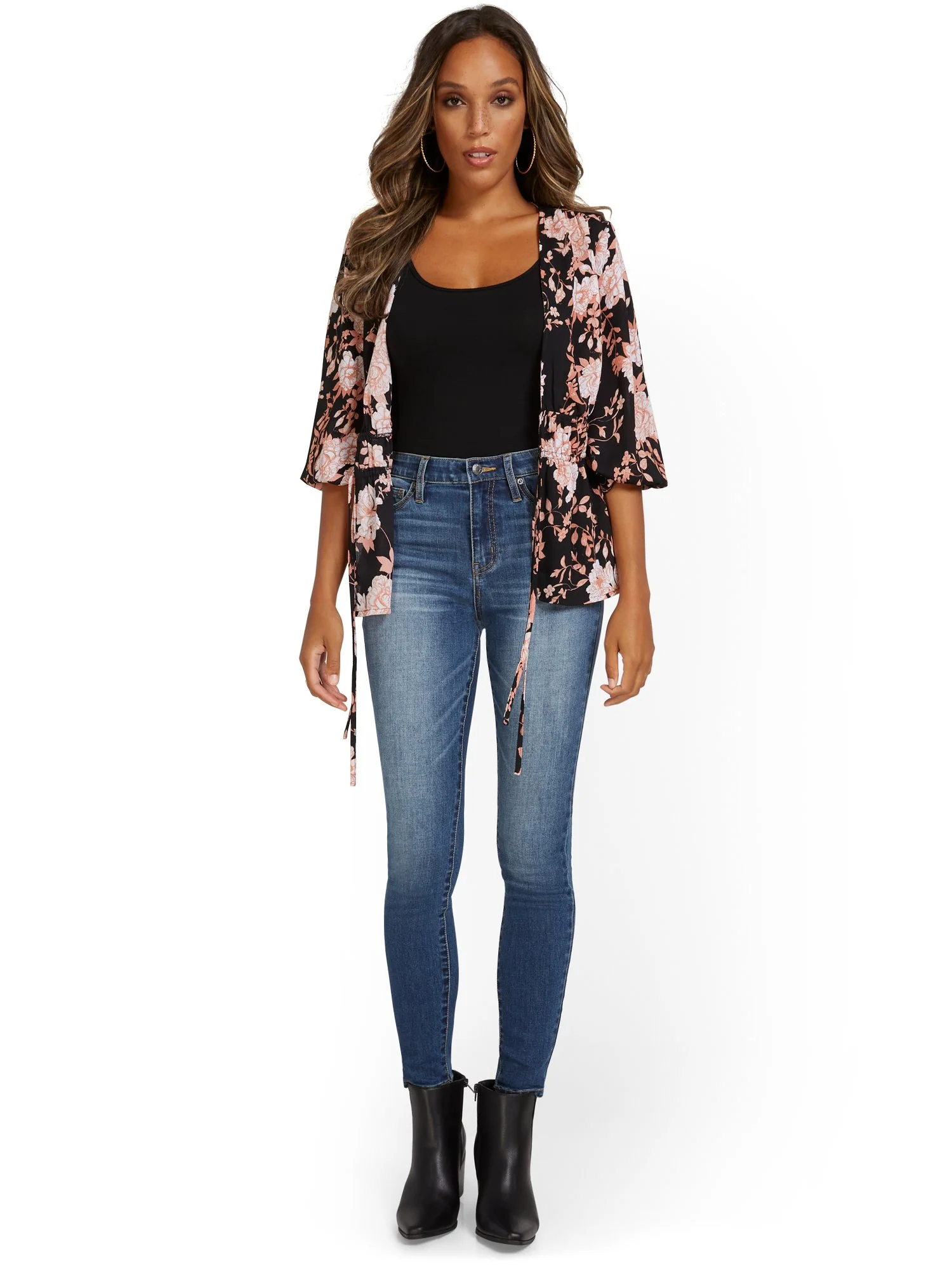 High-Waisted Curvy Essential Skinny Jeans - Orchard Wash - Image 5