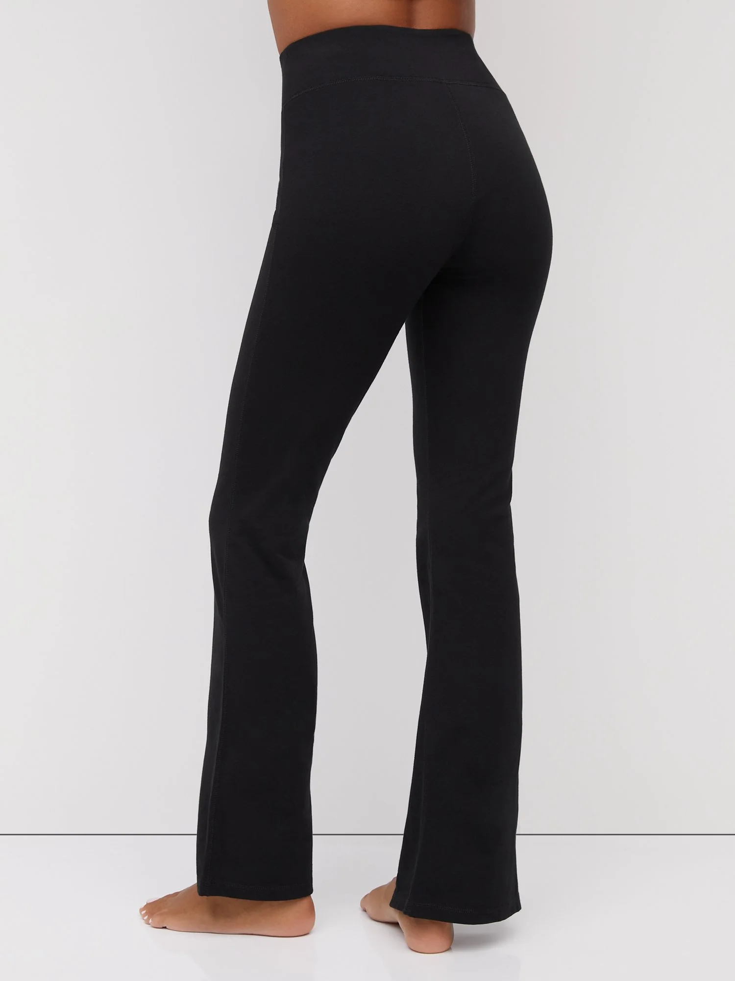 High-Waisted Flare Slit-Hem Yoga Pant - Image 3