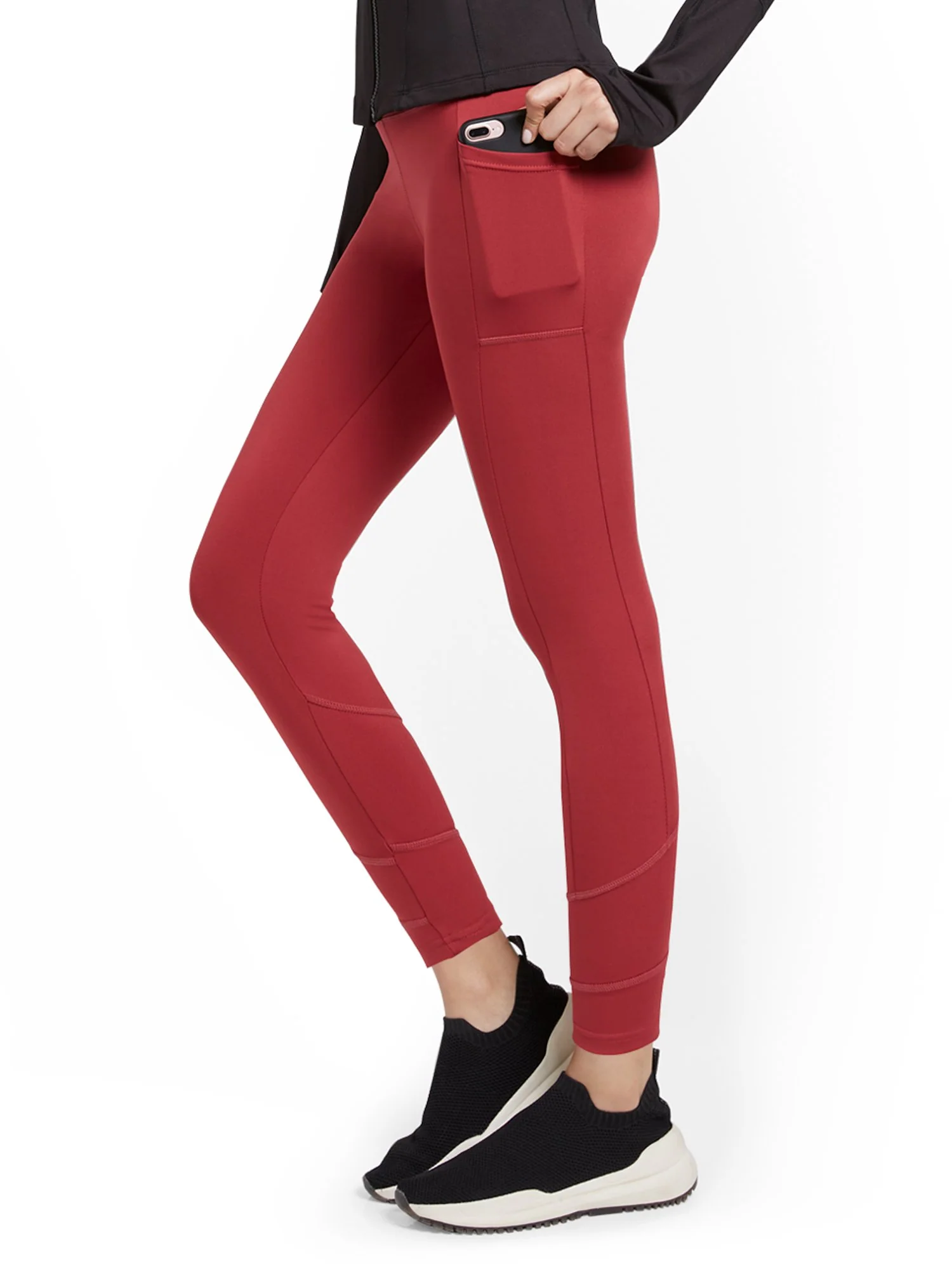 High-Waisted Geometric Seam Legging - Image 13