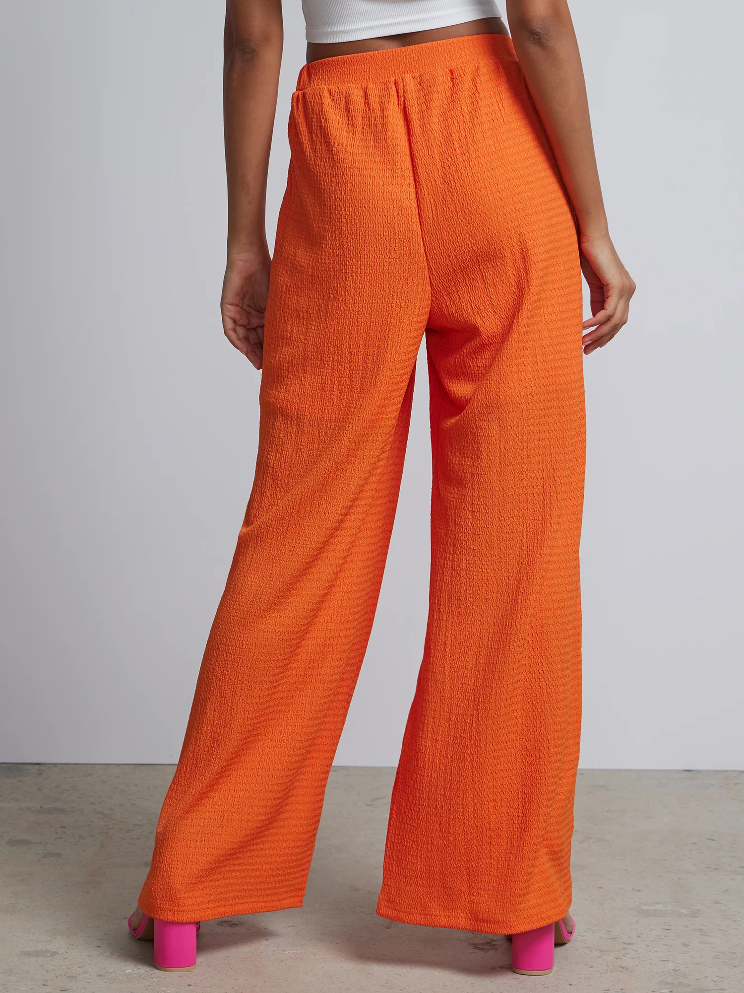 High-Waisted Knit Palazzo Pant - Image 3