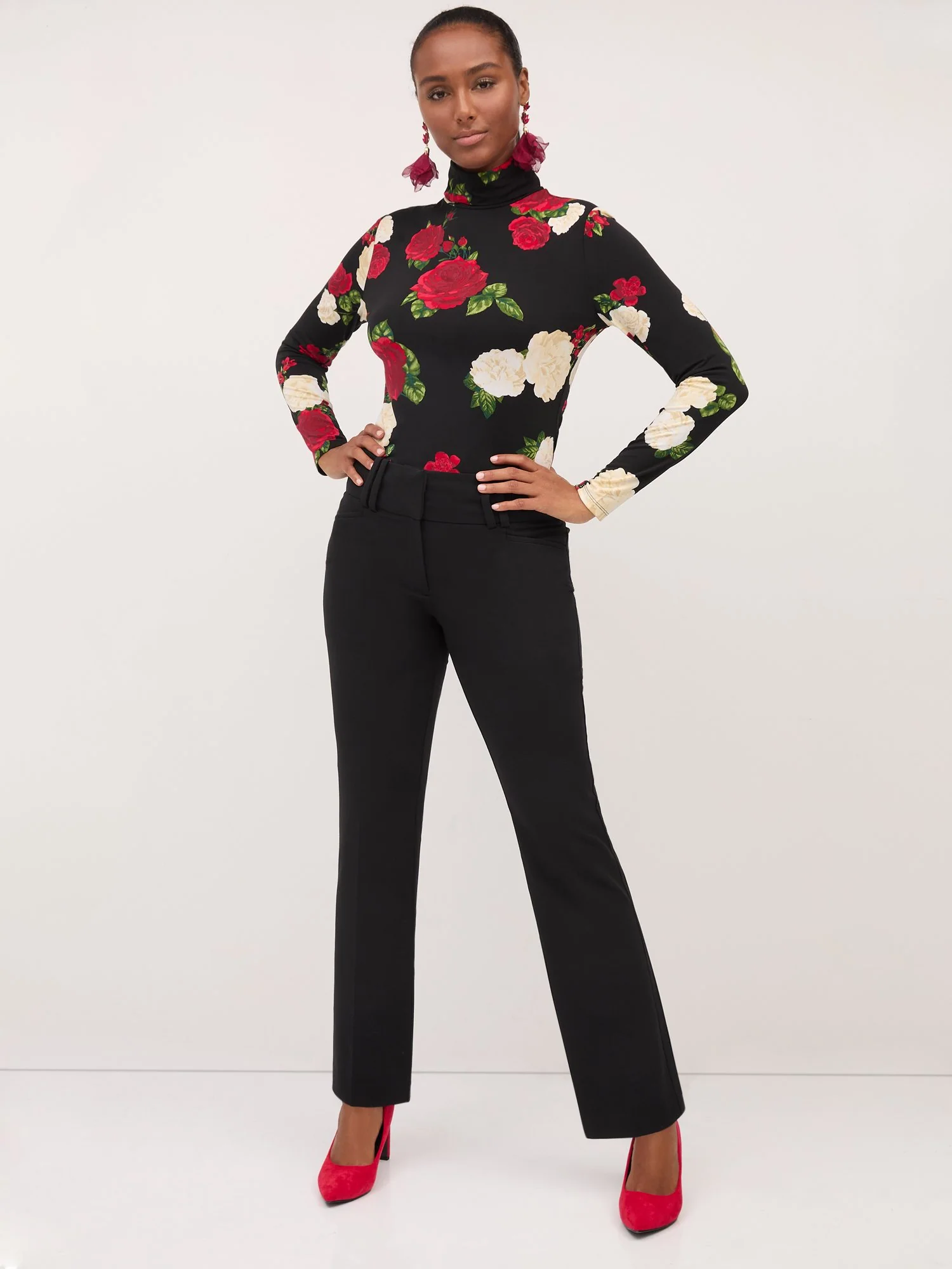 High-Waisted Modern-Fit Straight-Leg Pant - Essential Stretch - Image 2