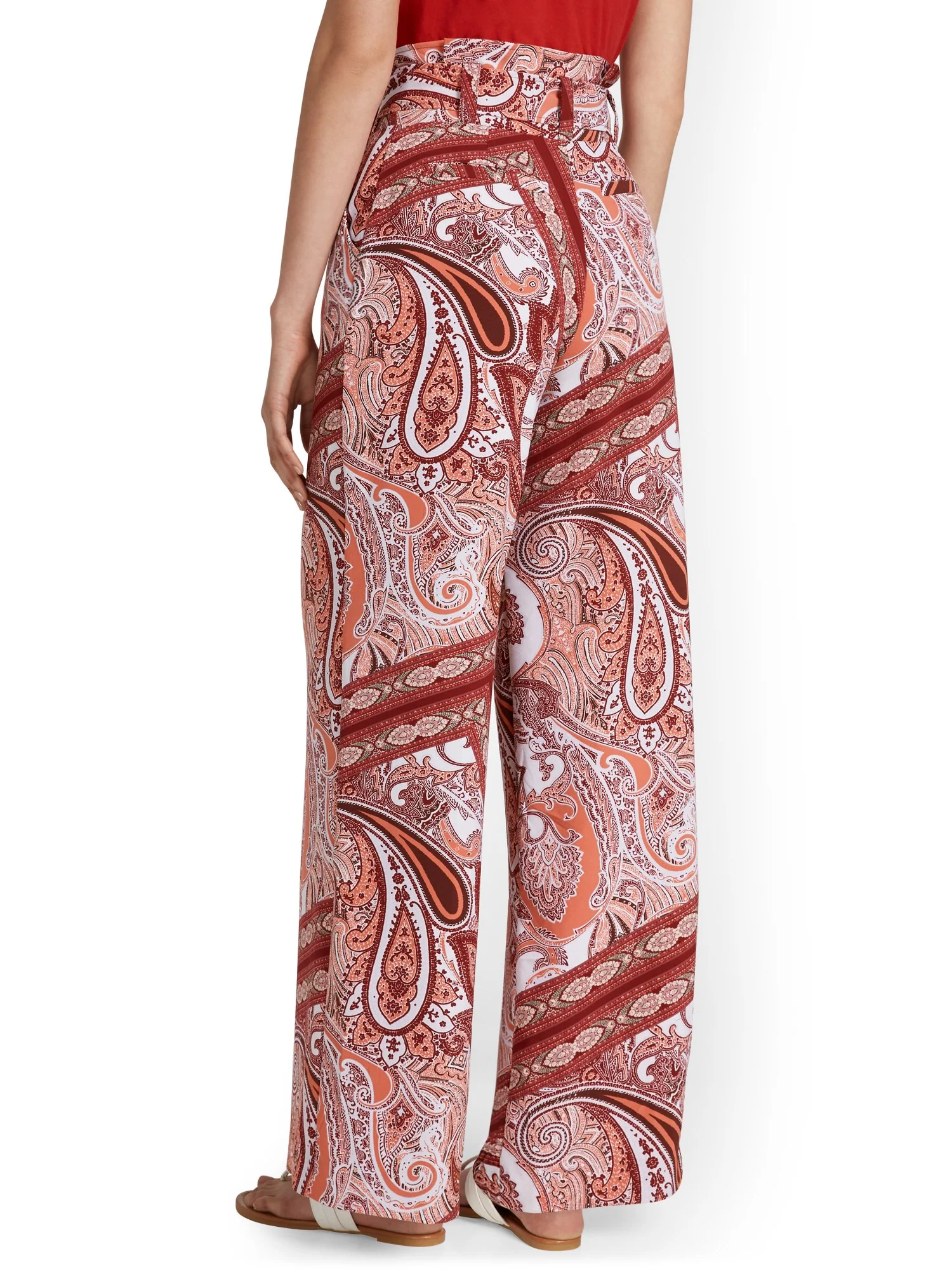 High-Waisted Paperbag Wide-Leg Pant - Image 7
