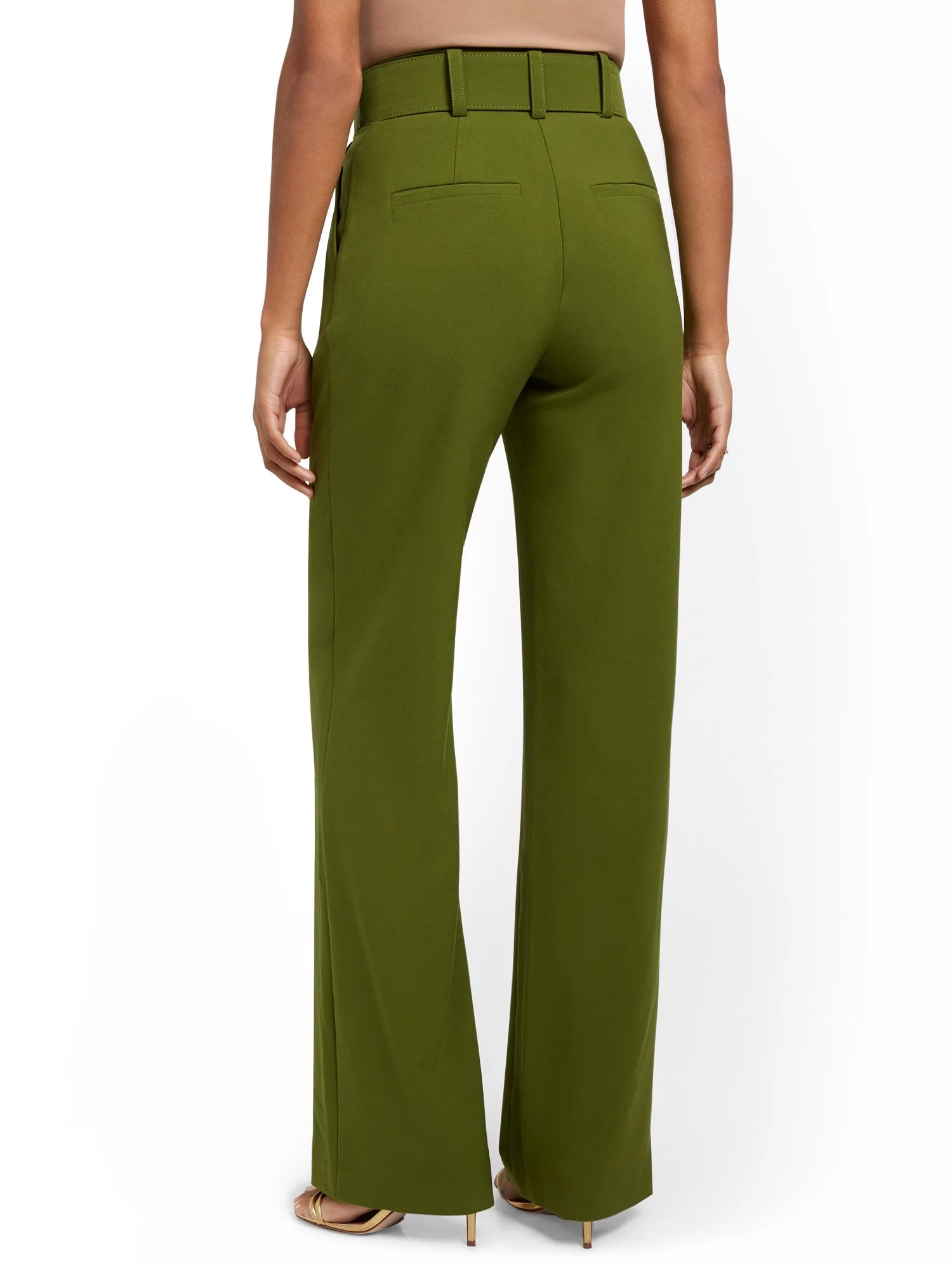 High-Waisted Pleated Straight-Leg Pant - Image 3