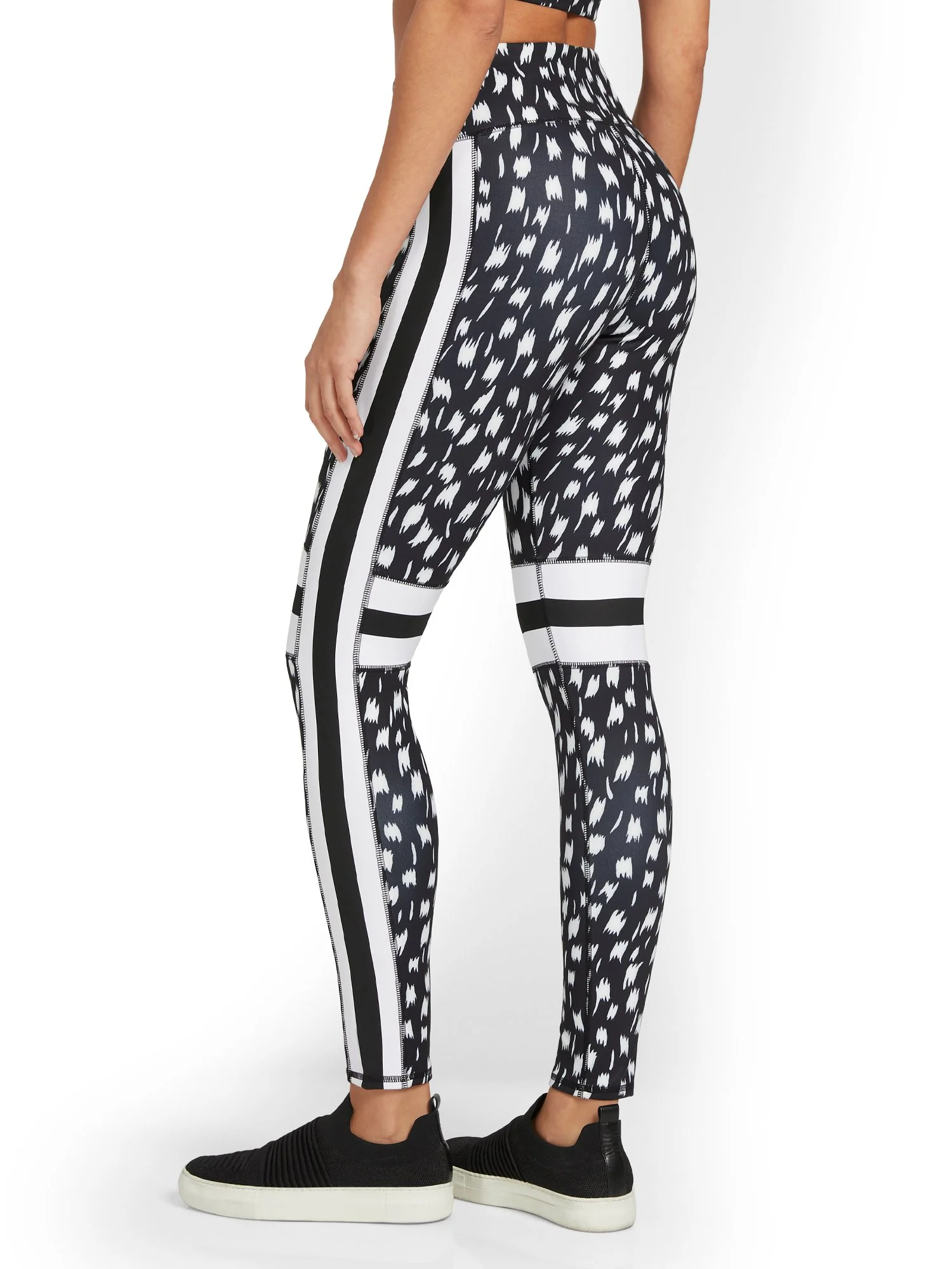 High-Waisted Printed Pocket Legging - City Contour - Image 3