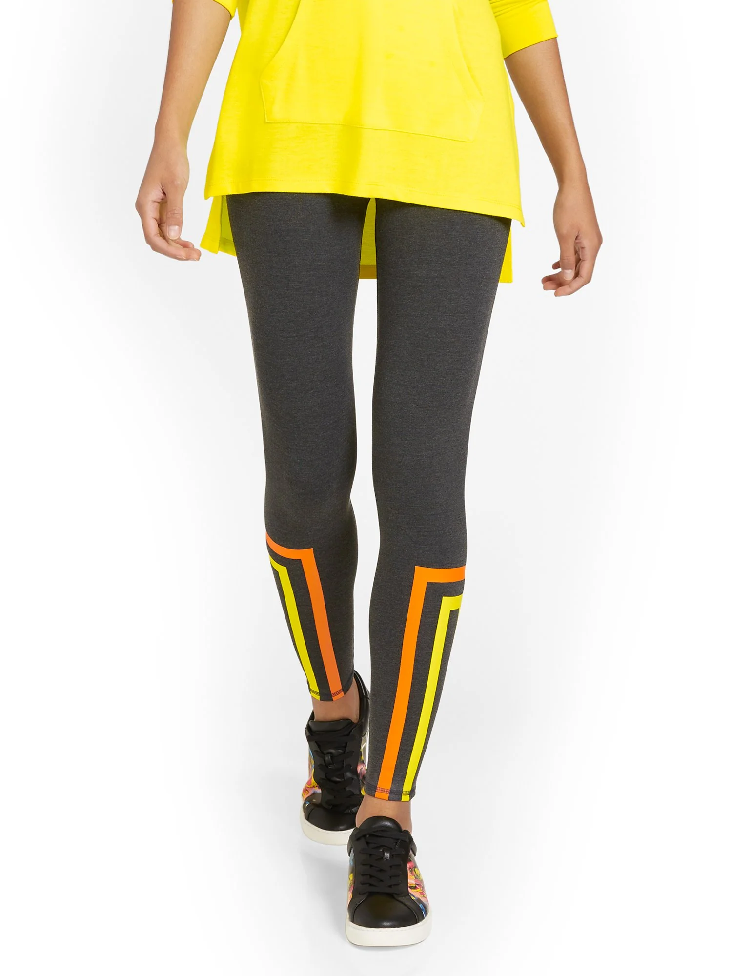High-Waisted Stripe-Detail Pocket Legging - Image 6