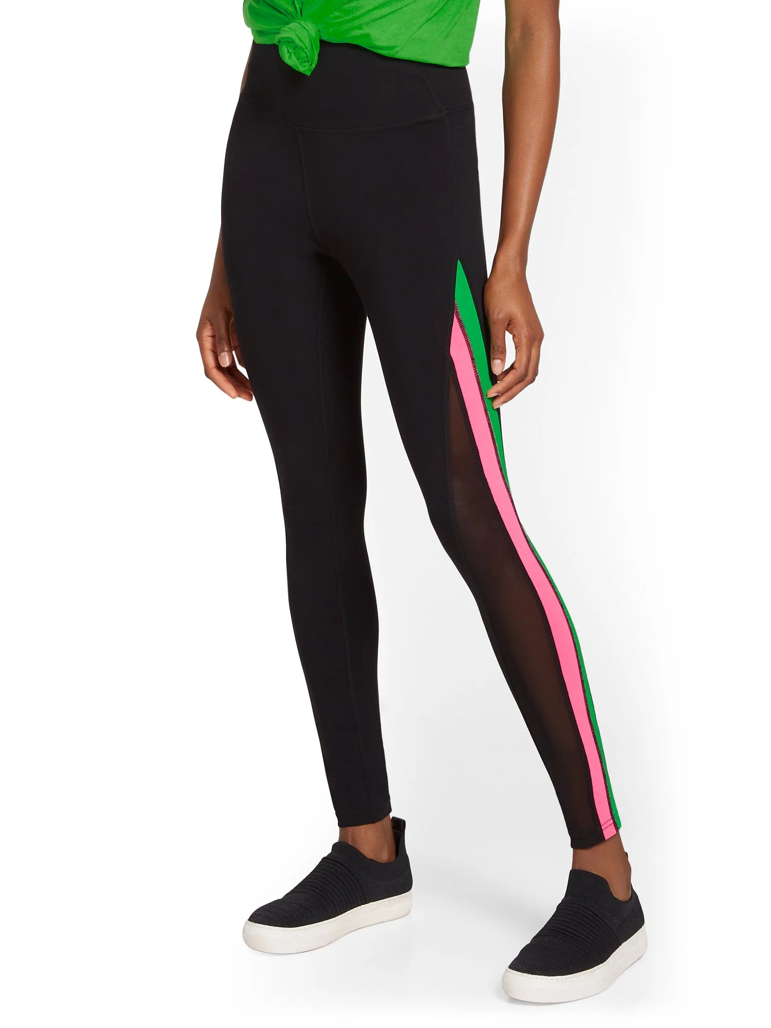 High-Waisted Stripe Pocket Legging - Image 2
