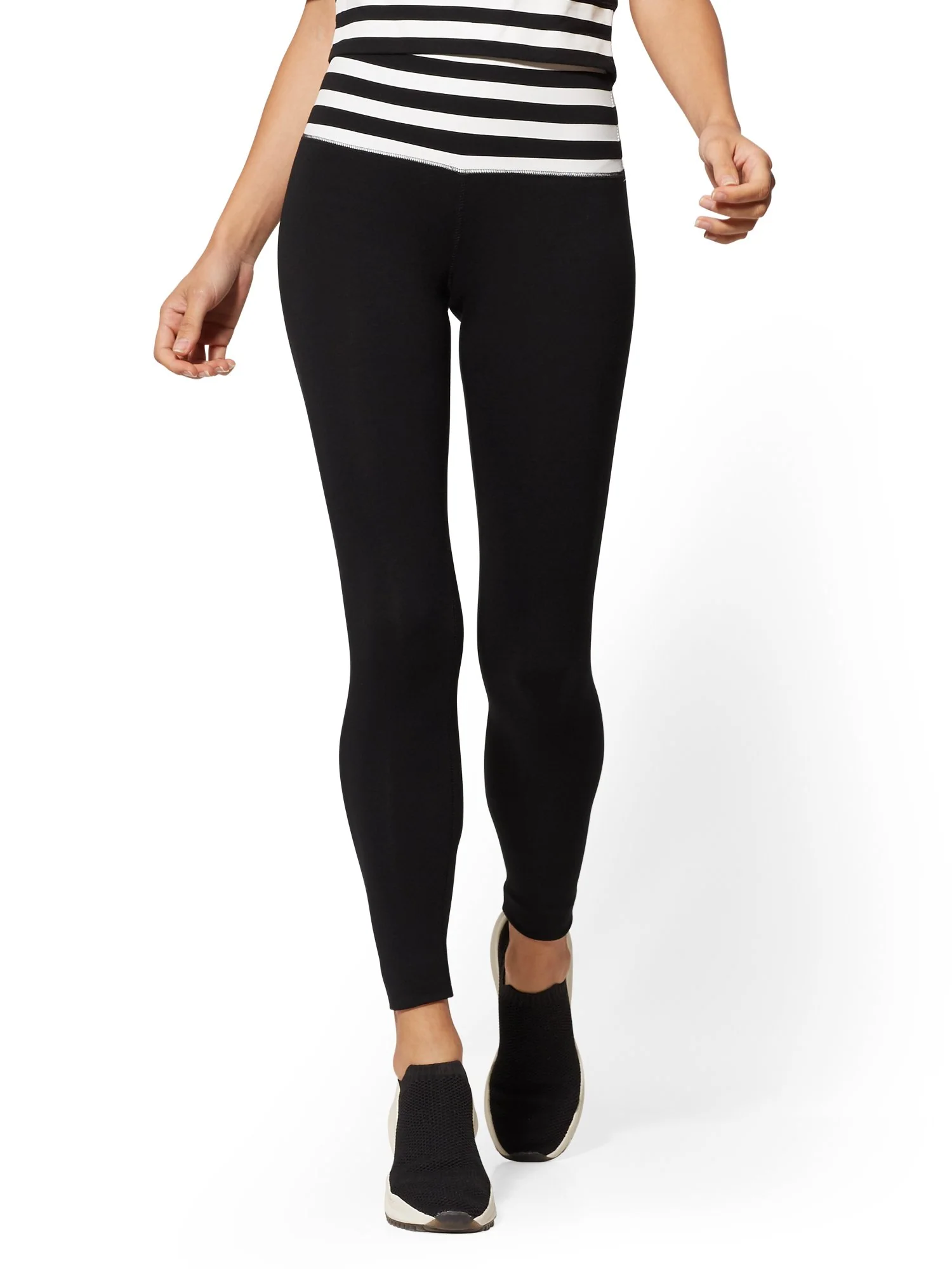 High-Waisted Stripe Yoga Legging
