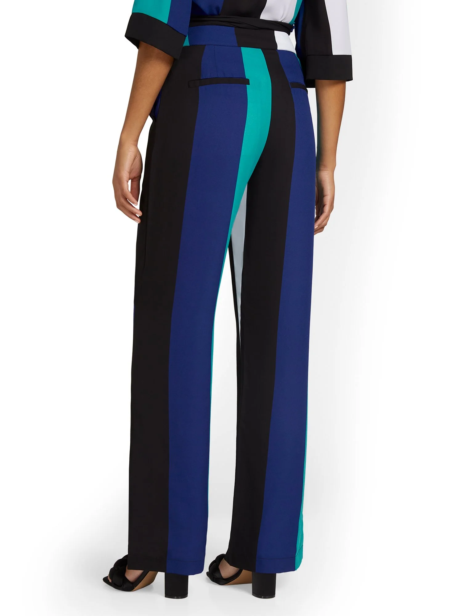 High-Waisted Striped Palazzo Pant - Image 3