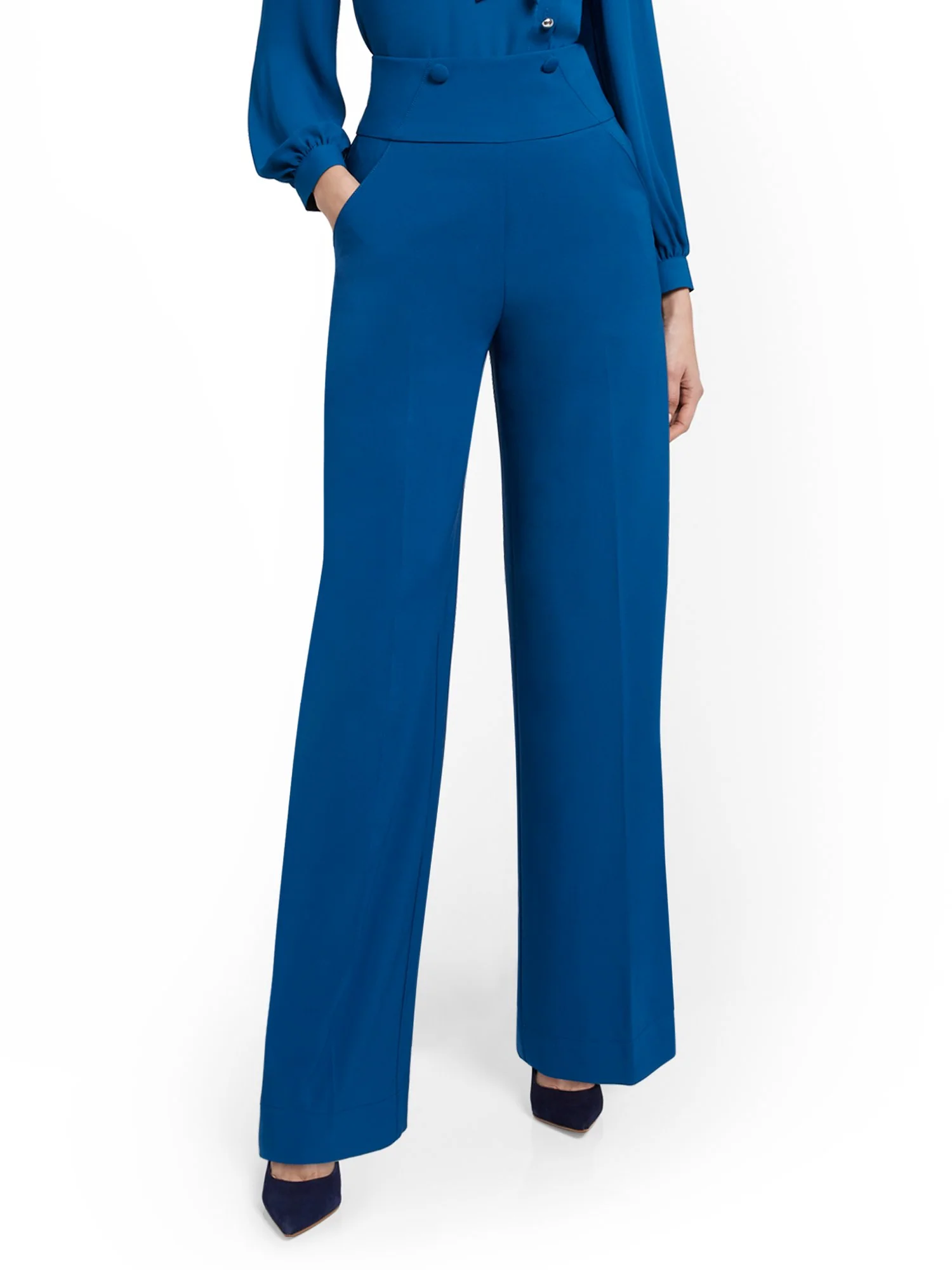 High-Waisted Wide-Leg Pant