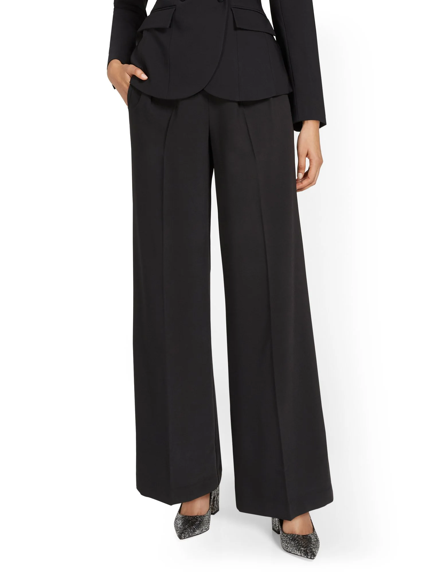 High-Waisted Wide-Leg Pant - Premium Stretch