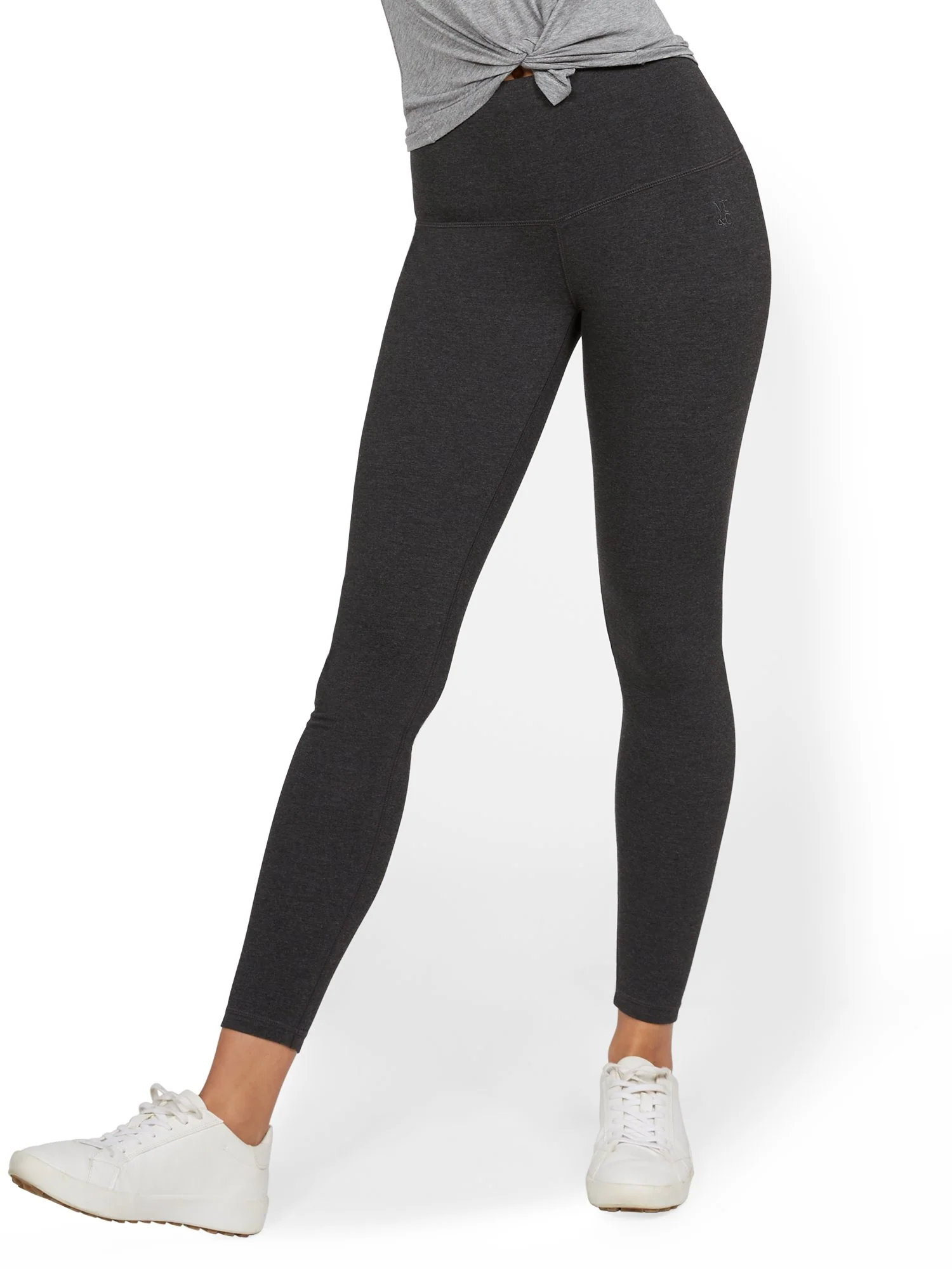 High-Waisted Yoga Legging - Heather Grey