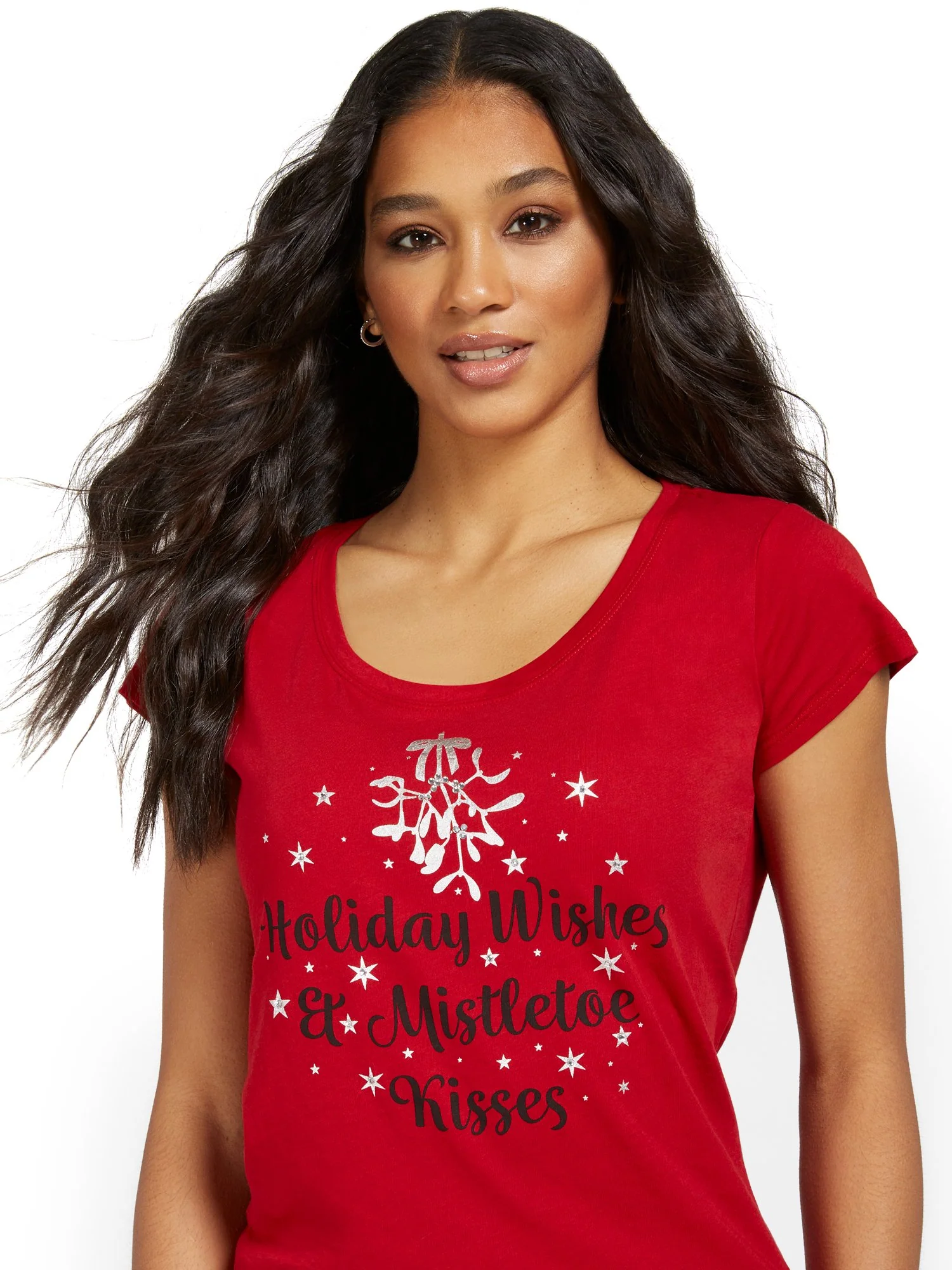Holiday Wishes Graphic Tee - Image 2
