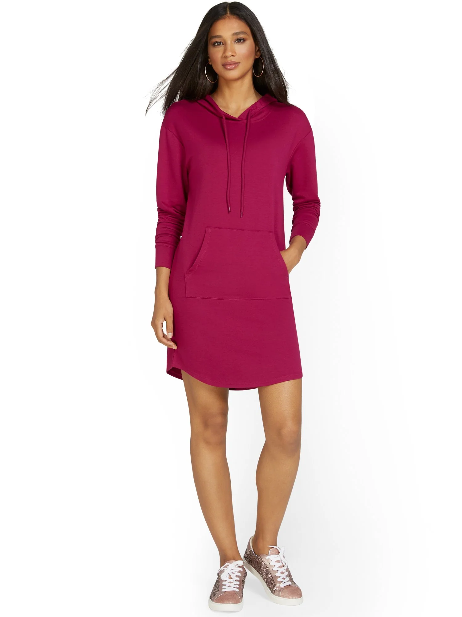 Hooded Sweatshirt Dress - Image 8