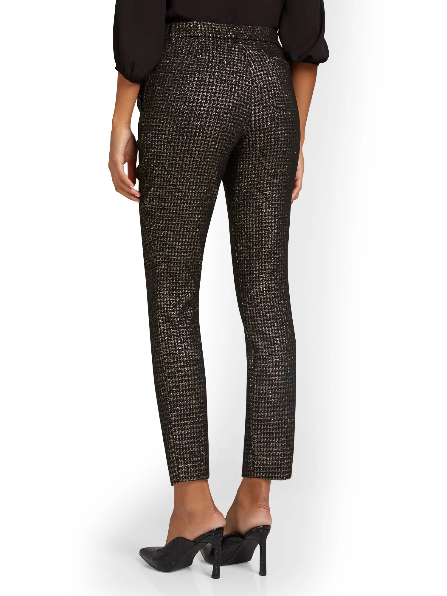 Chapter One Houndstooth Slim-Leg Ankle Pant - Brands We Love - Image 3