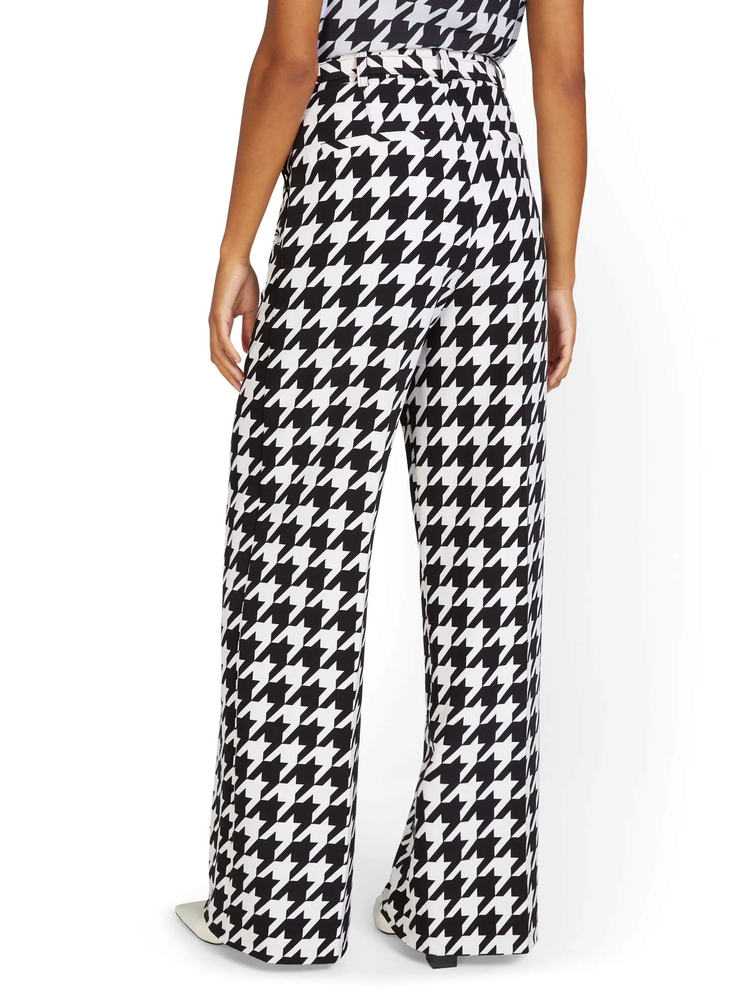 Houndstooth Wide-Leg Pant - Image 3