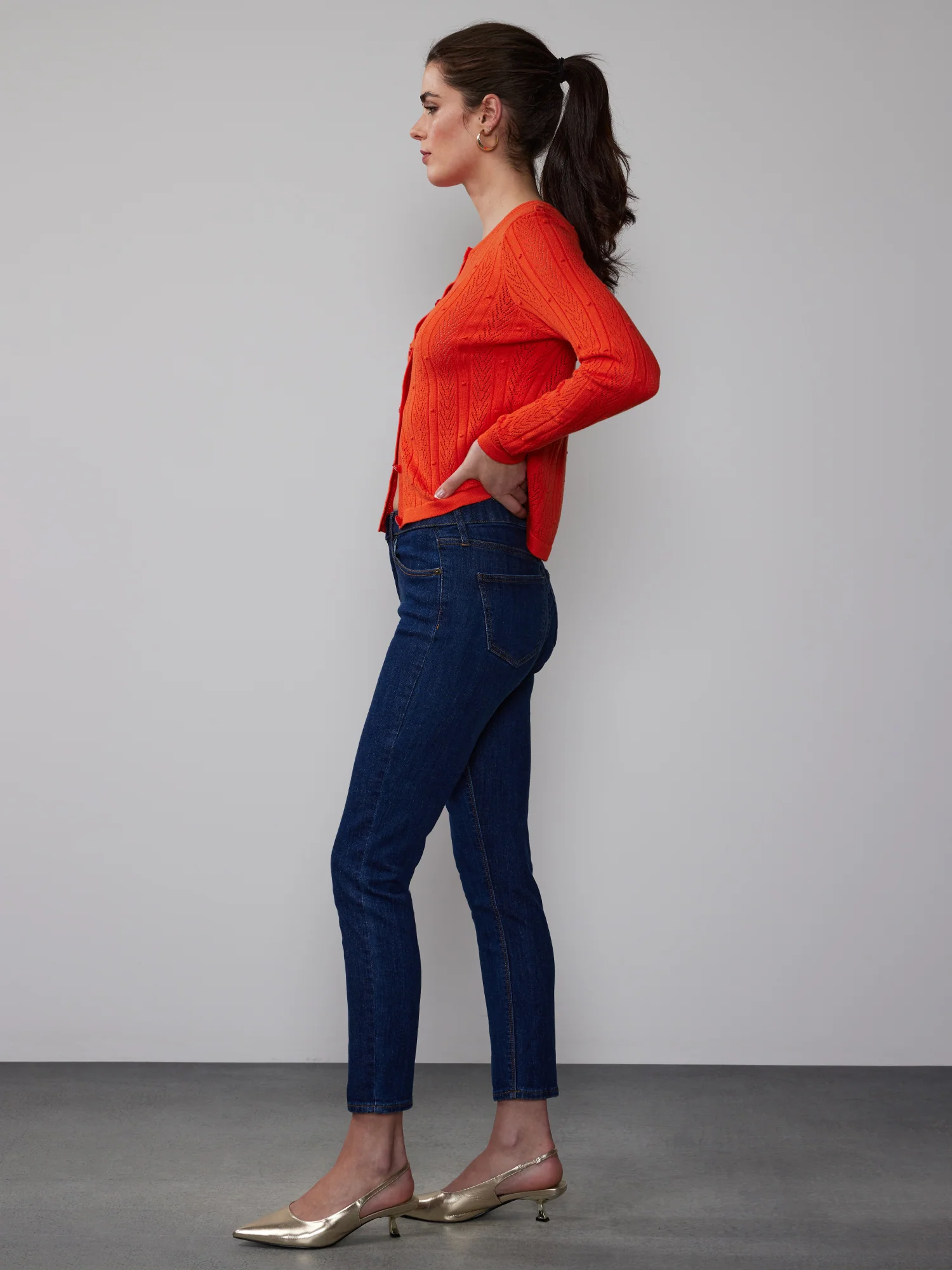 Petite High Rise Essential Ankle Jeans - Image 2