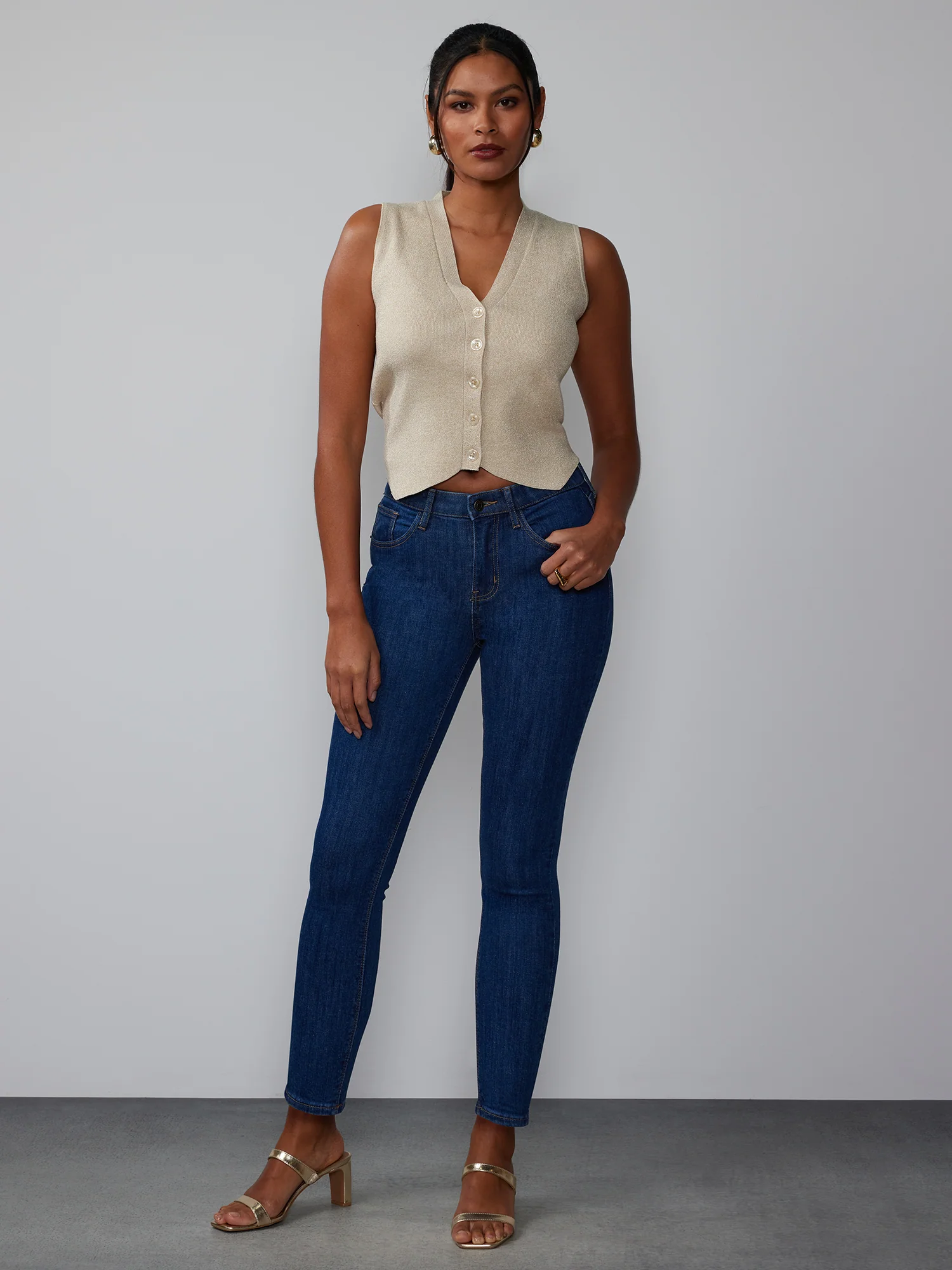 Petite Essential High Rise Ankle Length Jeans