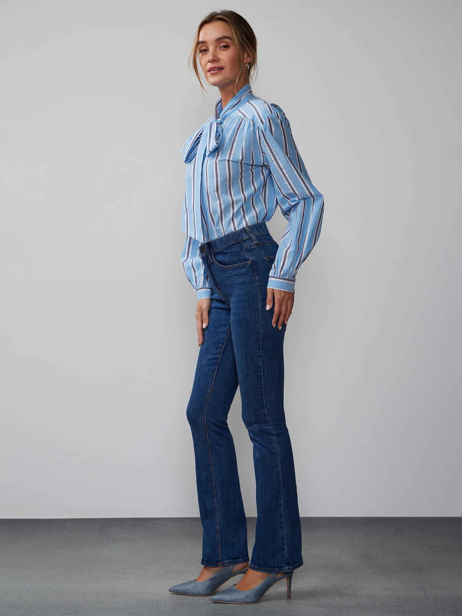 Petite Essential High Rise Bootcut Jeans - Image 2