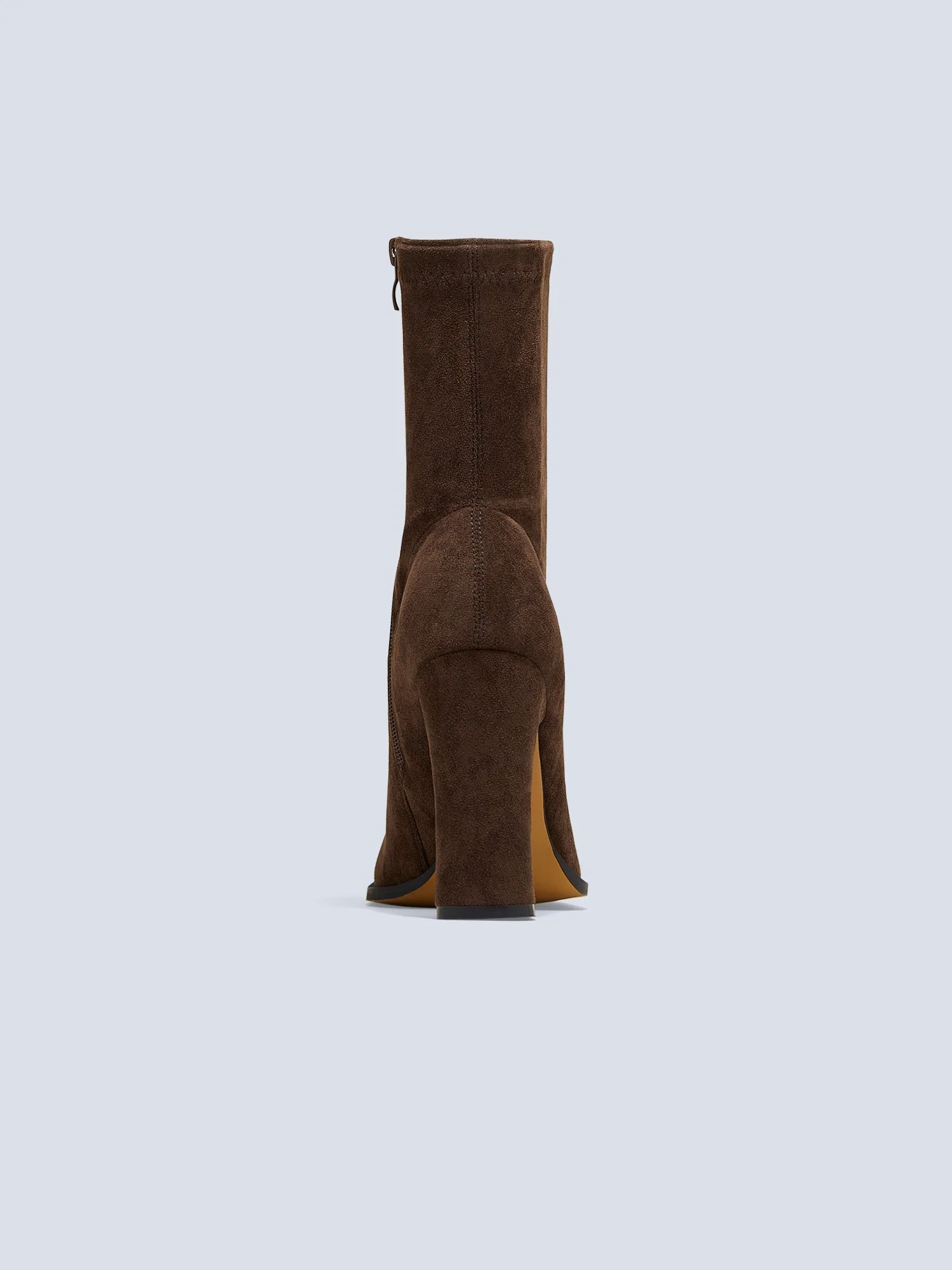Imaan Brown Sock Bootie - Image 3