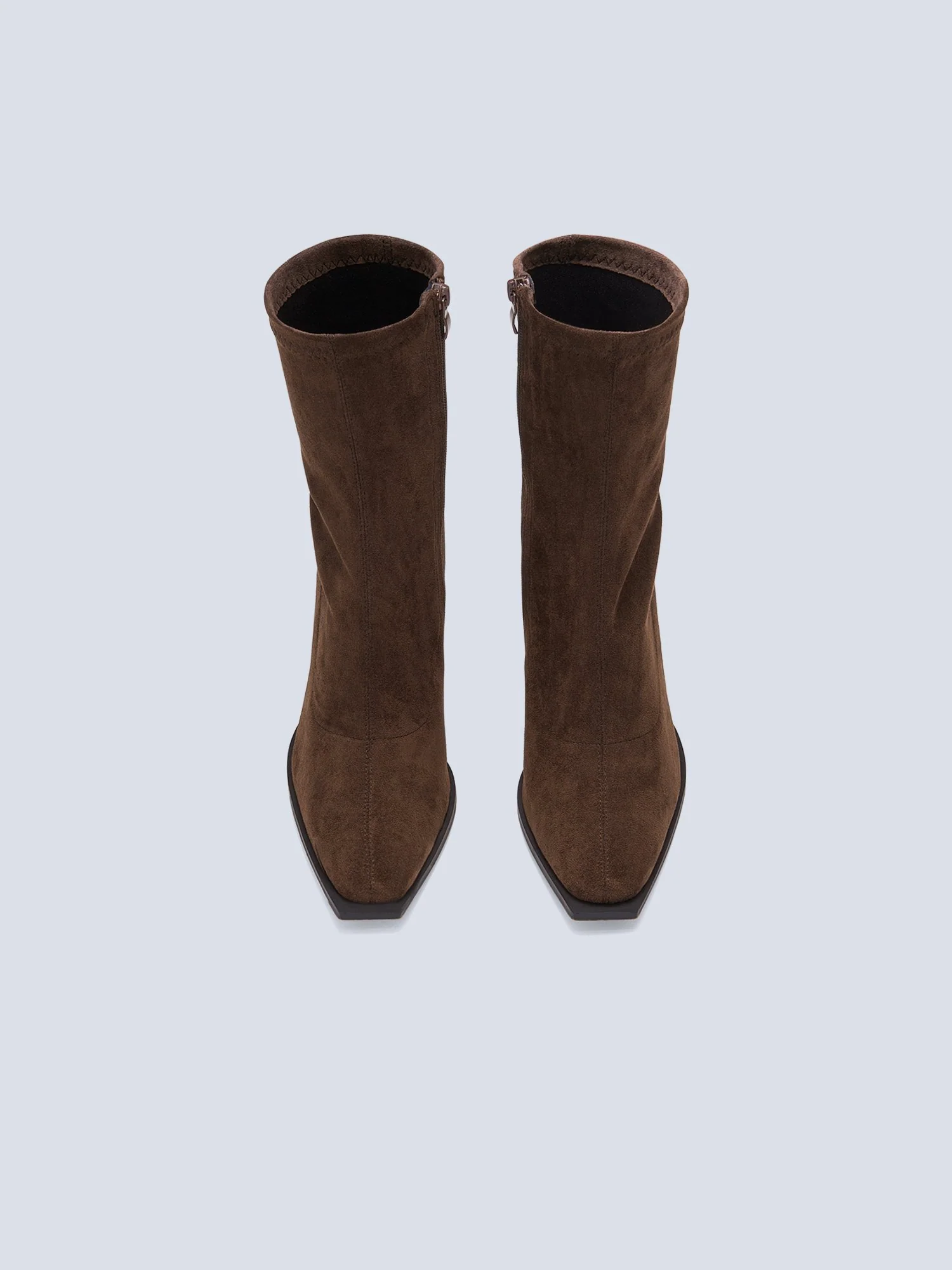 Imaan Brown Sock Bootie - Image 5