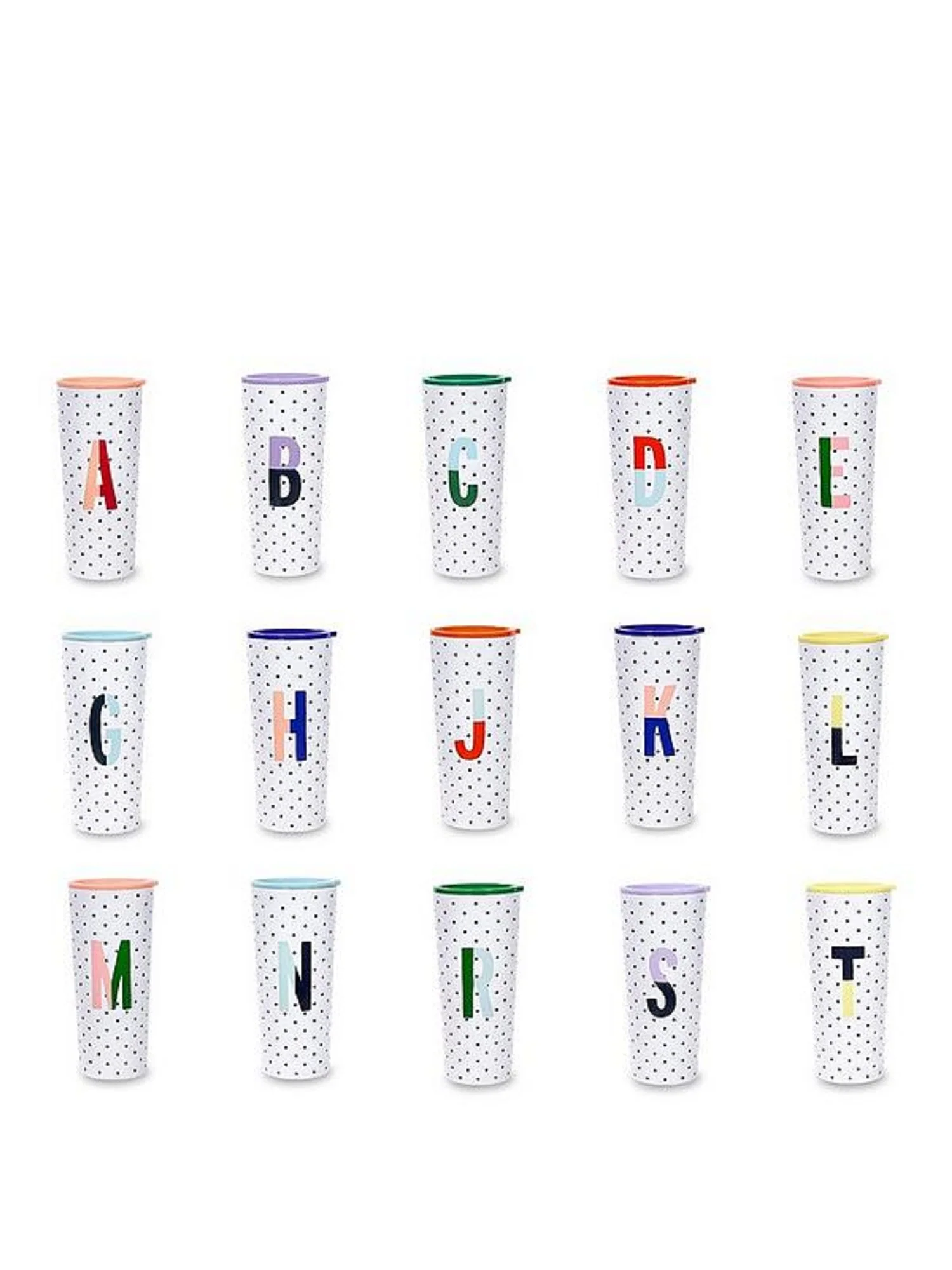 Initial Stainless Steel Tumbler A , Sparks of Joy - Kate Spade New York - Image 4