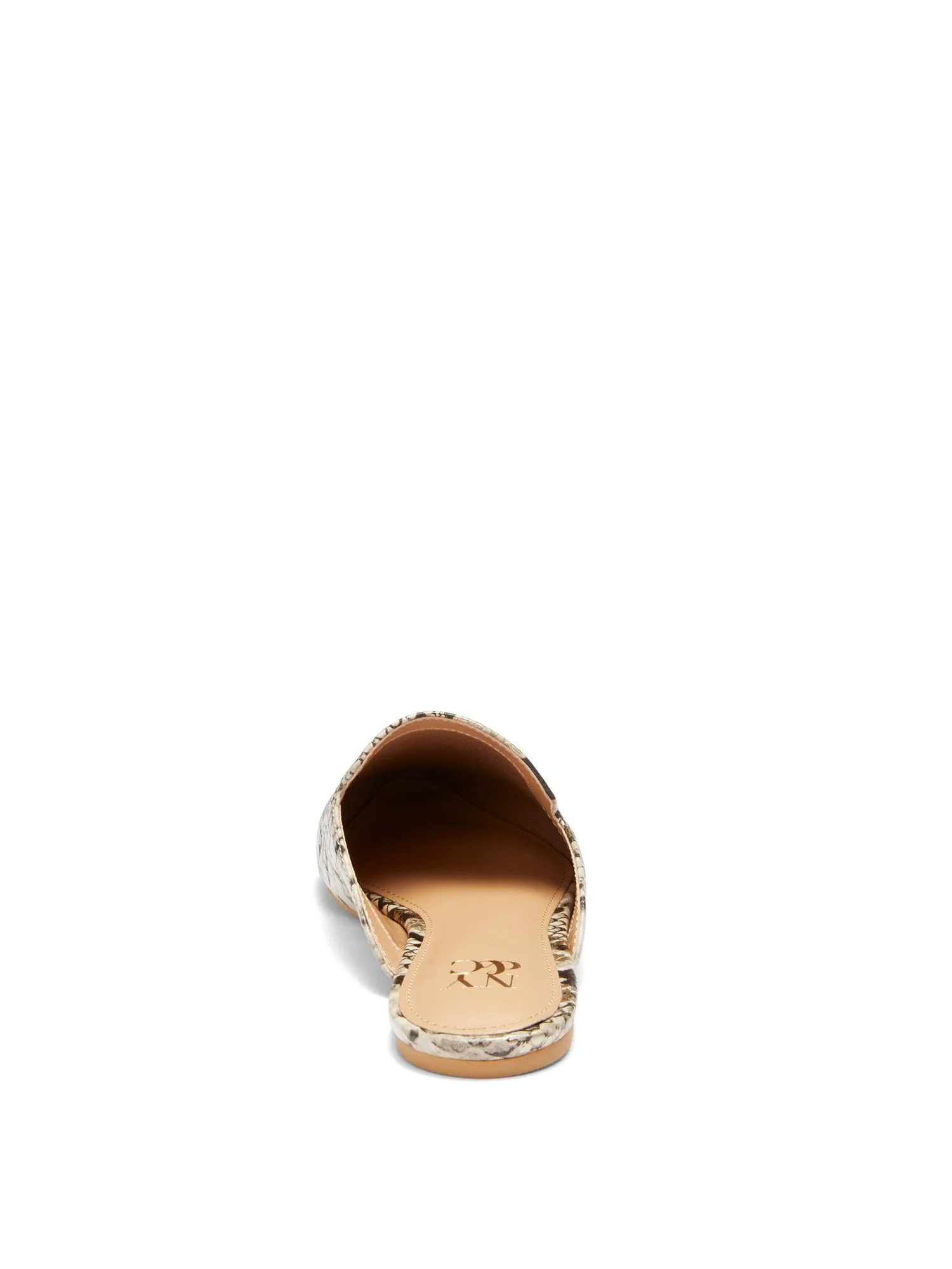 Kate Flat Mule - Snake-Print - Image 8