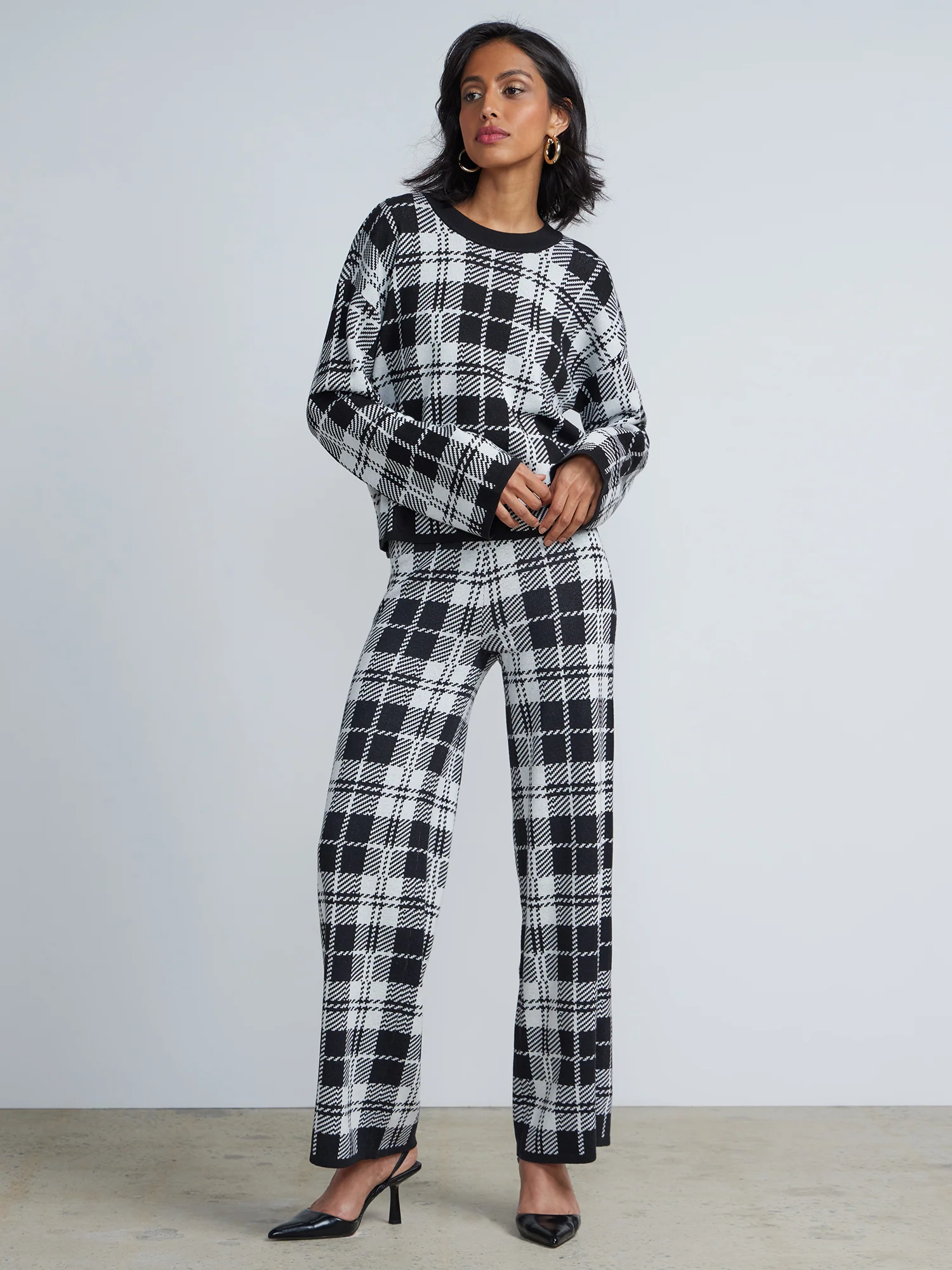 Plaid Wide-Leg Pant - Image 4