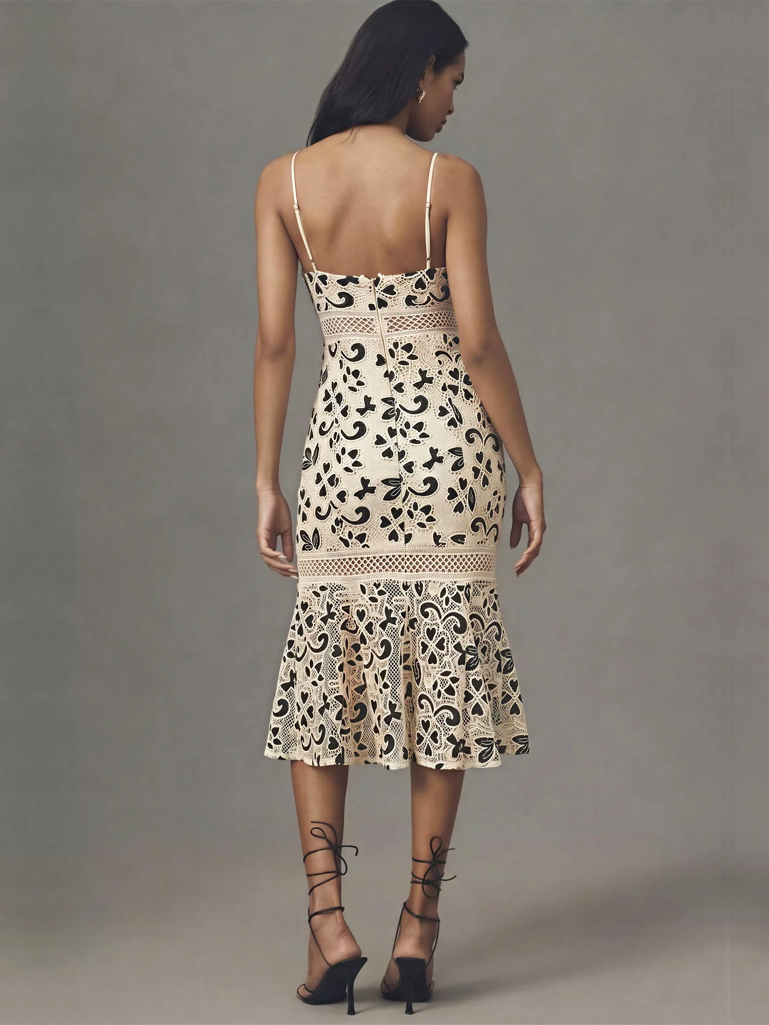 Lace Midi Dress - Image 11