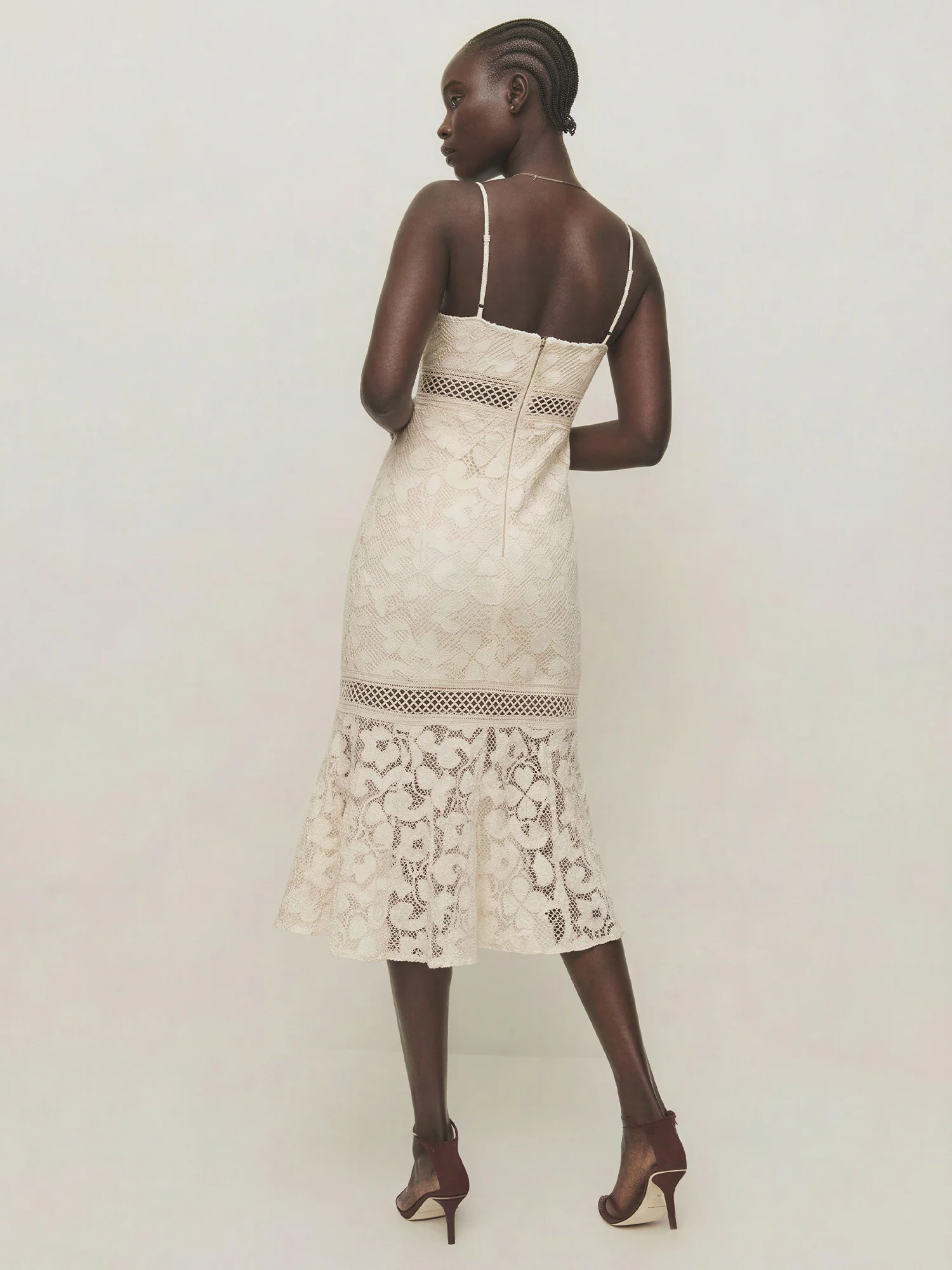 Lace Midi Dress - Image 8