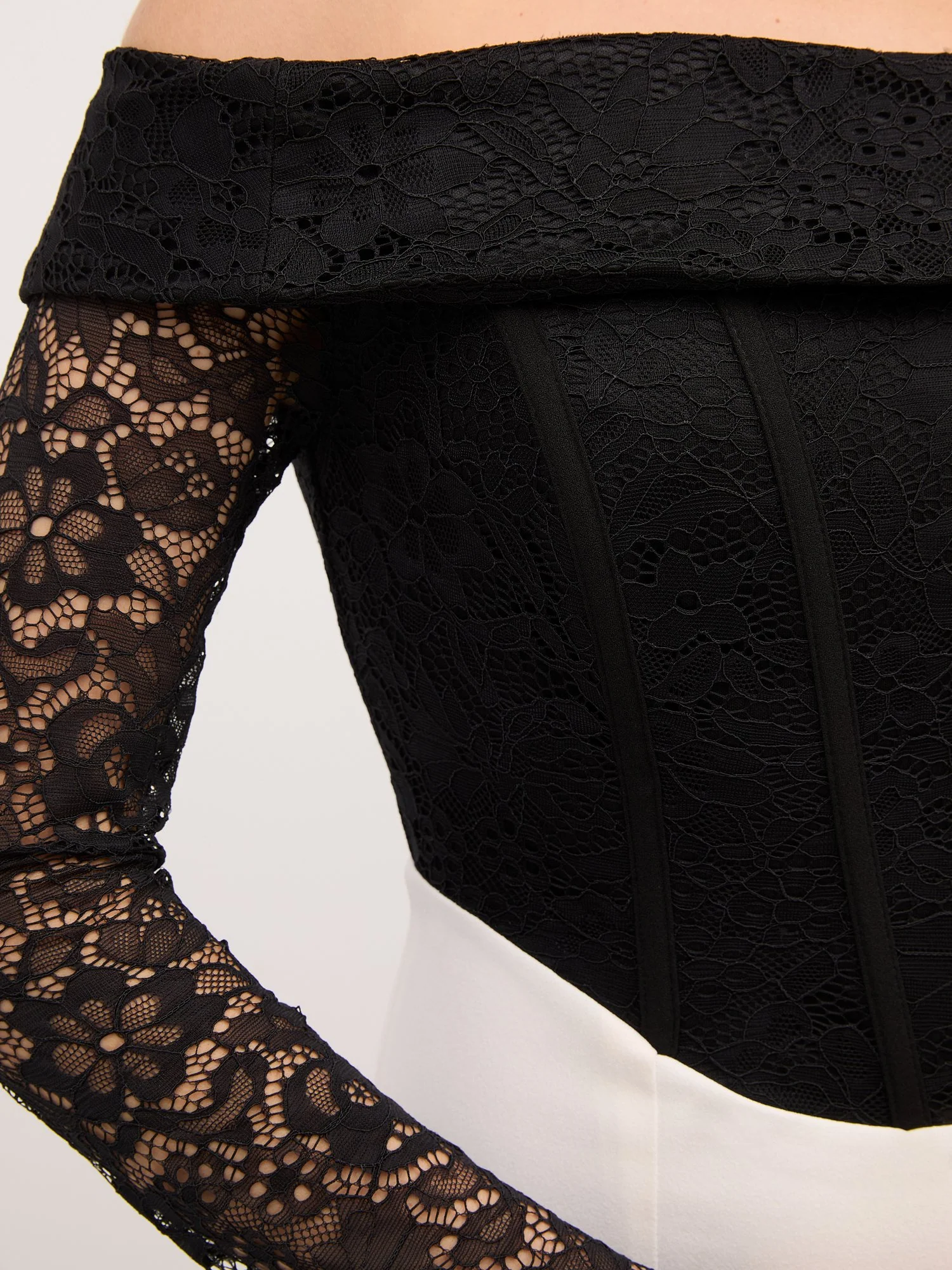 Lace Off-The-Shoulder Corset Dress - Image 4
