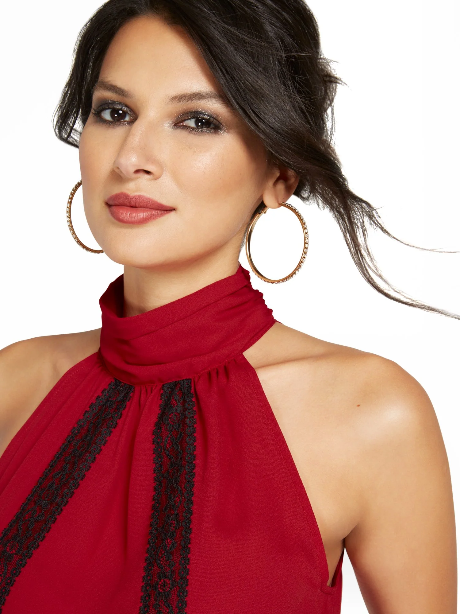 Lace-Trim Halter Top - Image 4