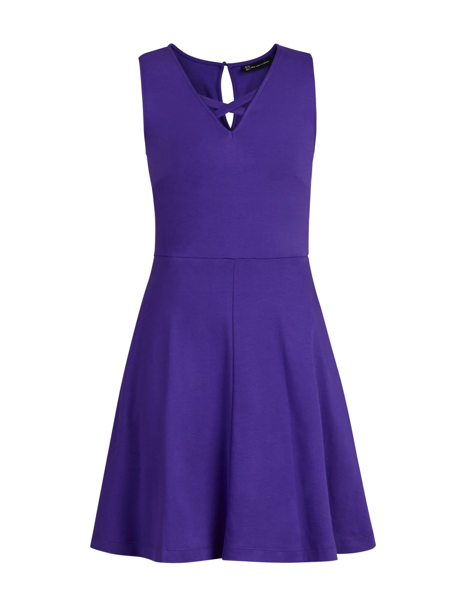 Lace-Up Cotton Fit and Flare Dress - Image 15