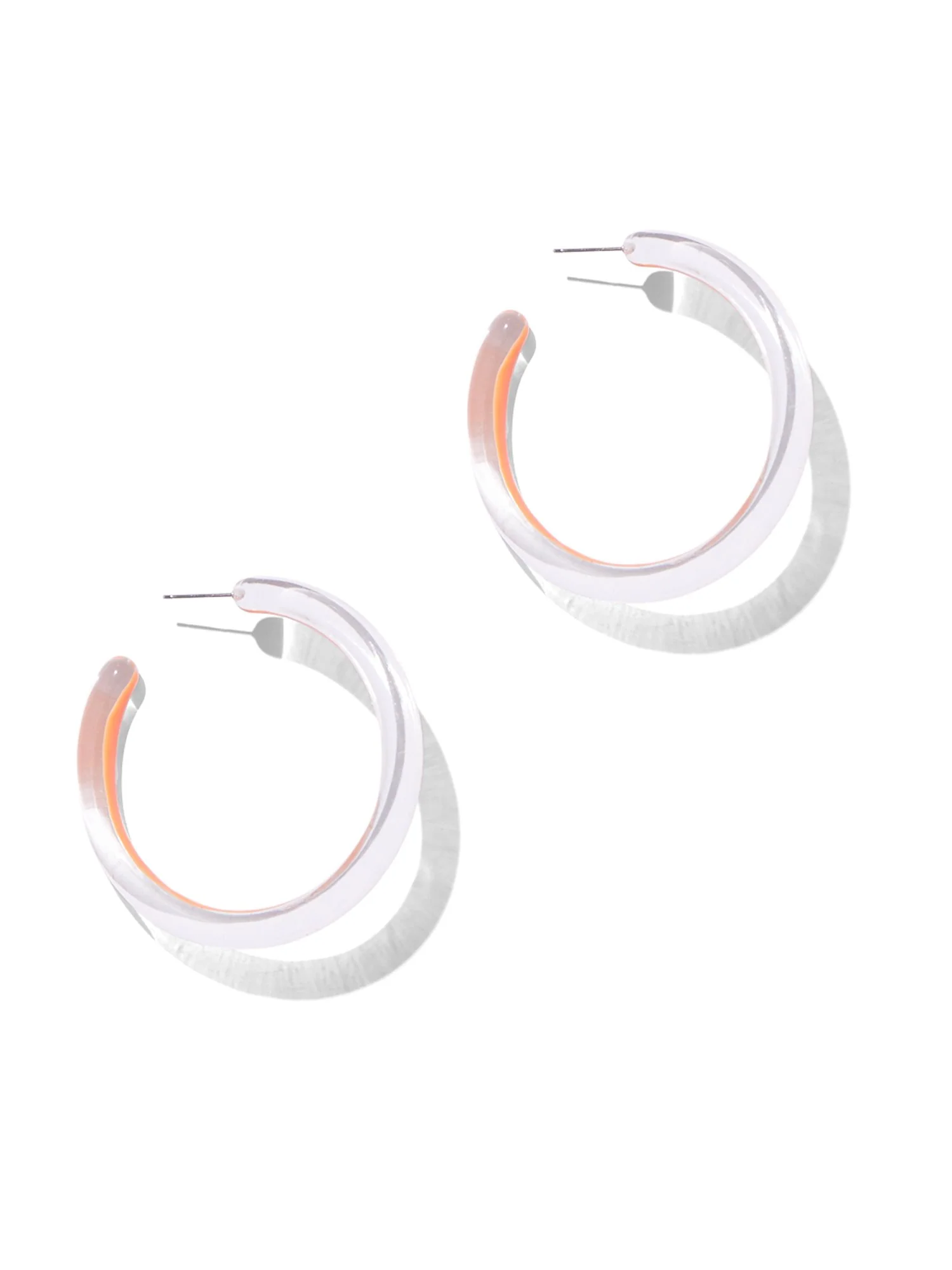 Large Resin Hoop Earring - Image 3