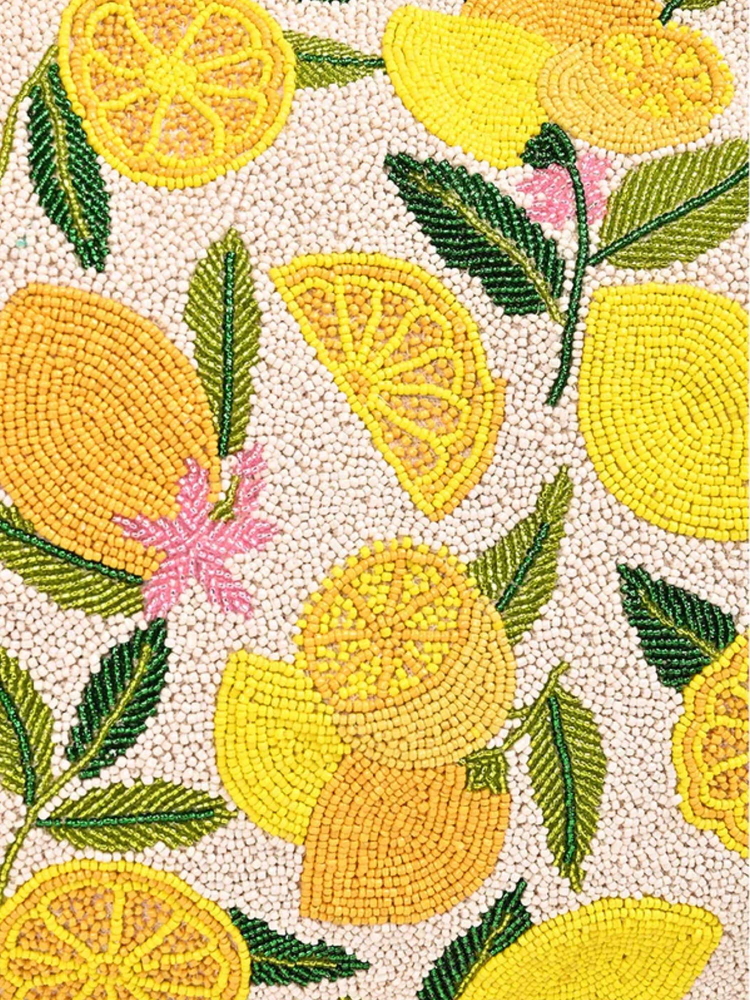 America & Beyond Lemon-Beaded Canvas Tote Bag - Brands We Love - Image 5