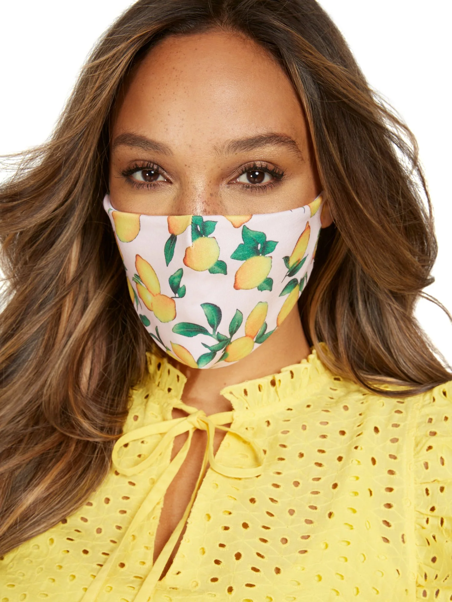 Lemon-Print Face Mask - Image 2
