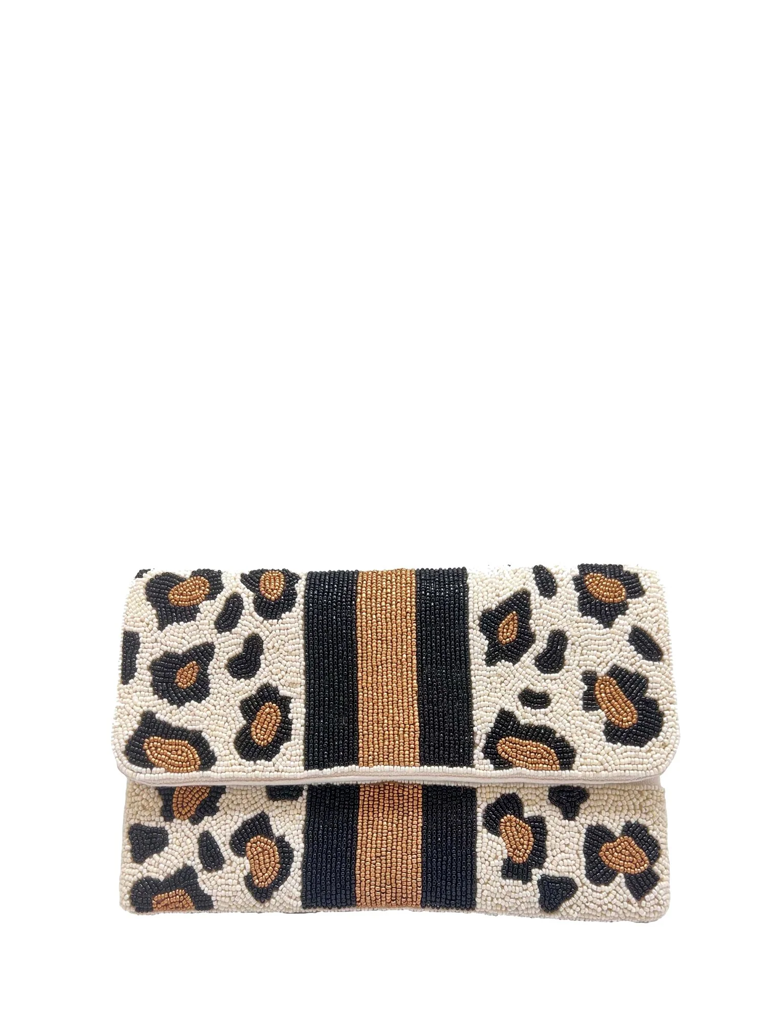 Leopard Beaded Mini Clutch - Image 2